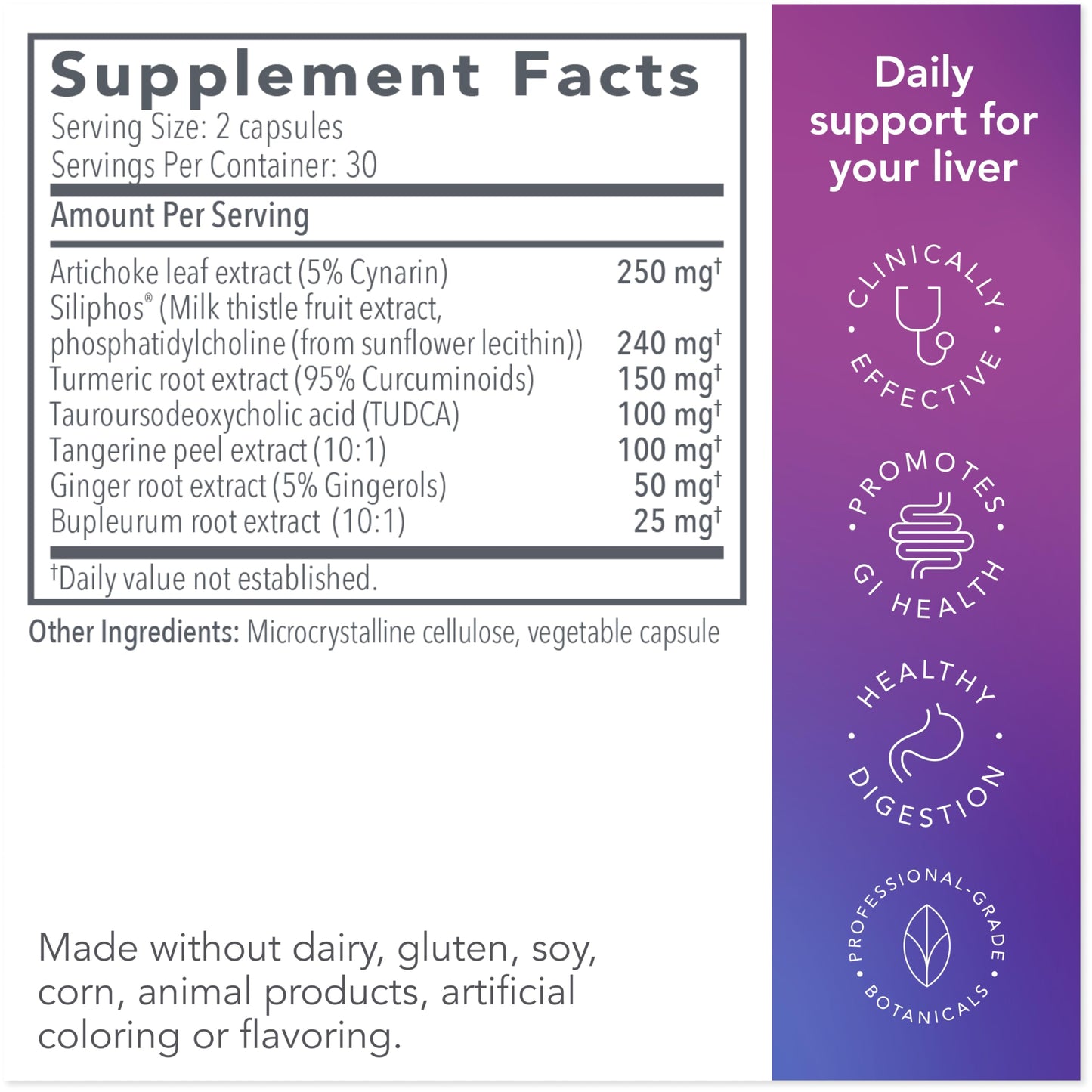 Bio-Botanical Research Biocidin Liver GB+ Liver Support & Gallbladder Supplements 60 Capsules