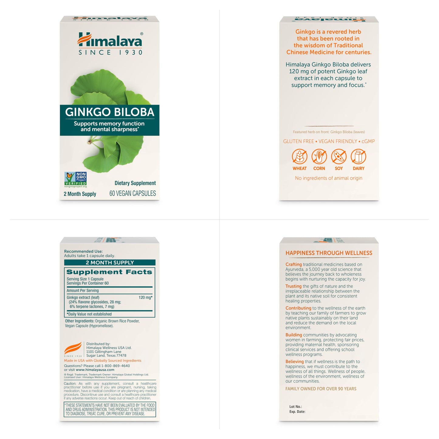 Himalaya Ginkgo Biloba Capsules, 60 Count