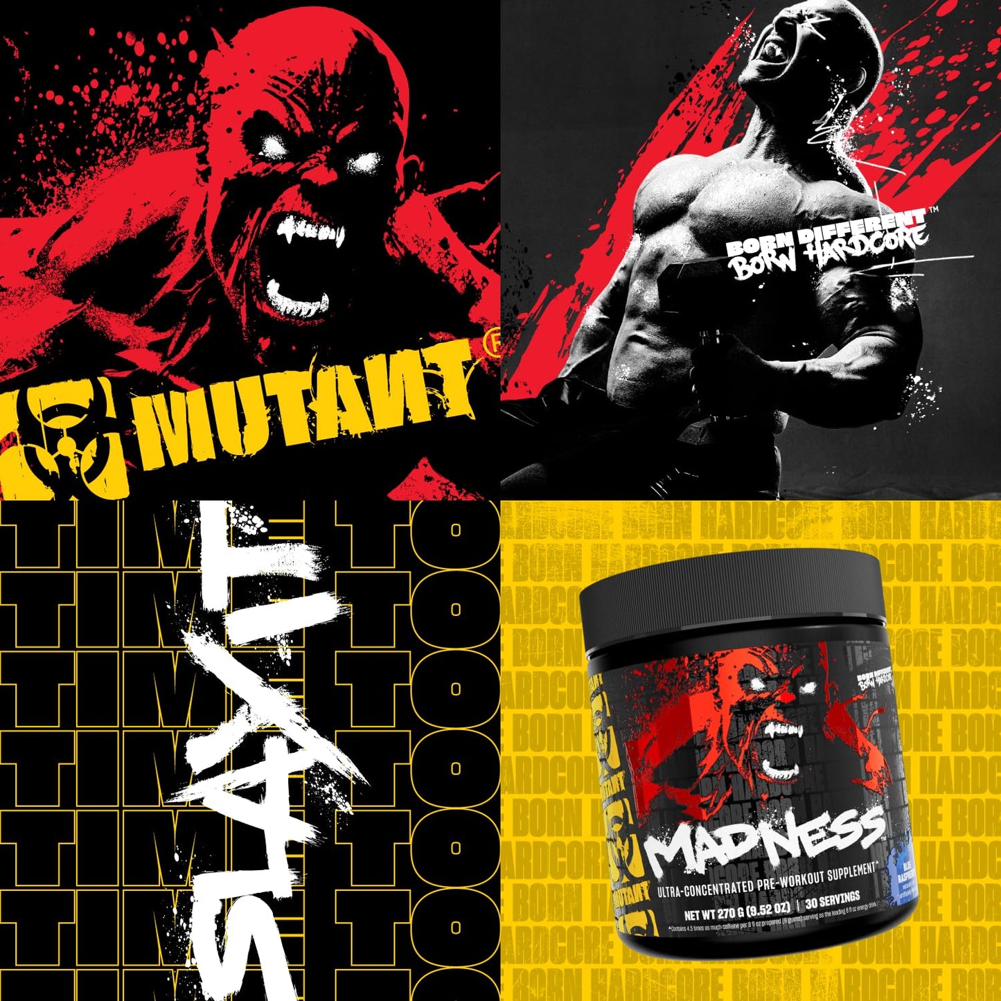 Mutant Madness Pre Workout Powder, 9.52 Ounces