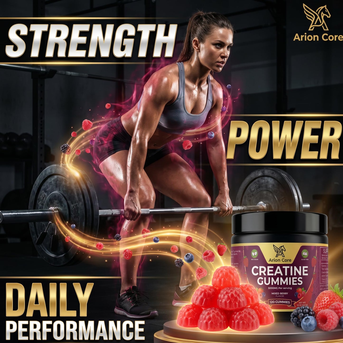 Arion Core Creatine Gummies 60 Gummies