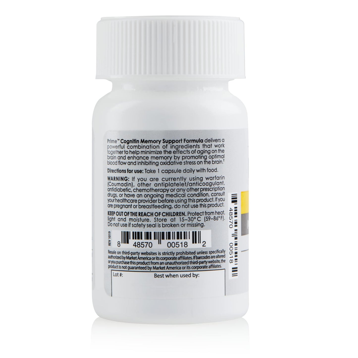 PRIME Cognitin Memory Support Formula Capsule, 30 Capsules