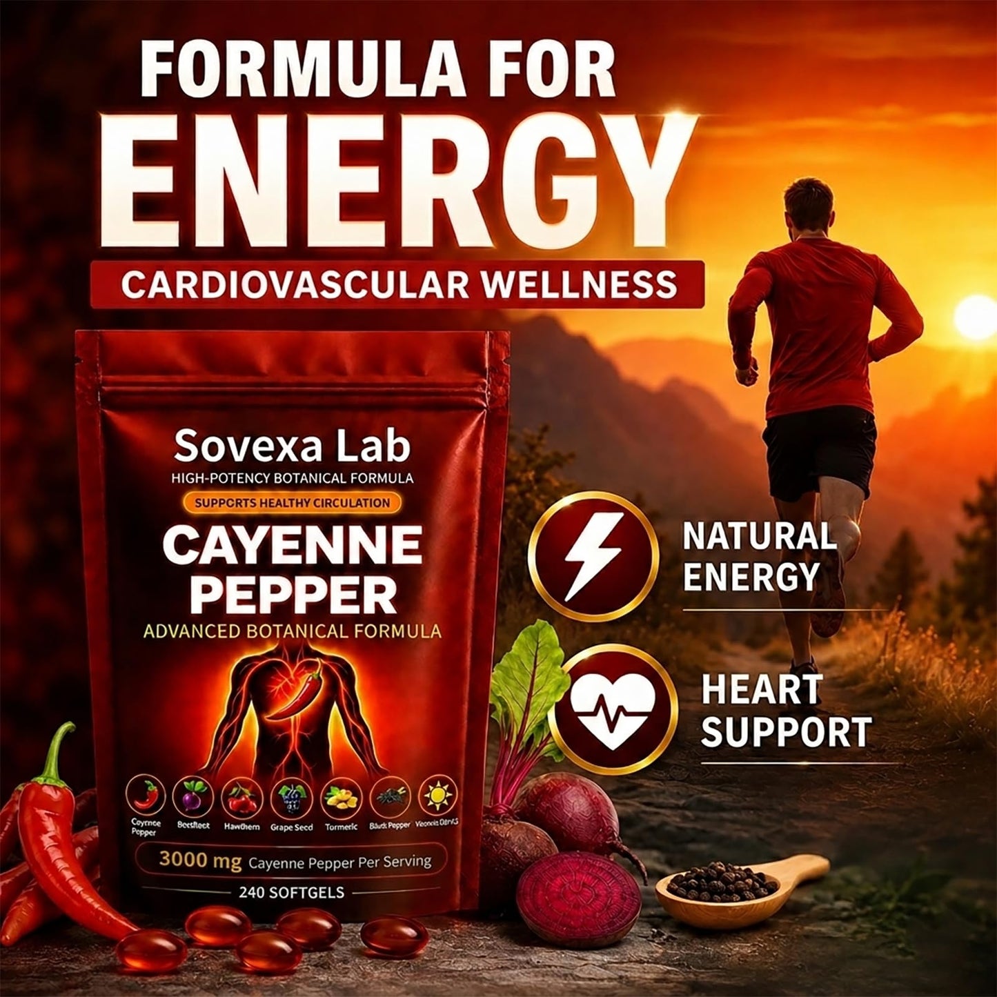 Sovexa Lab Cayenne Pepper Capsule 240 Capsules