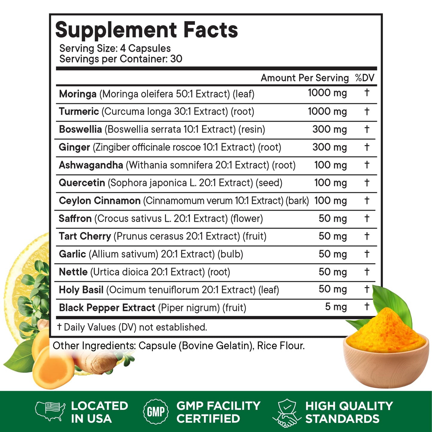 Superfood MD Moringa Supplement 120 Capsules