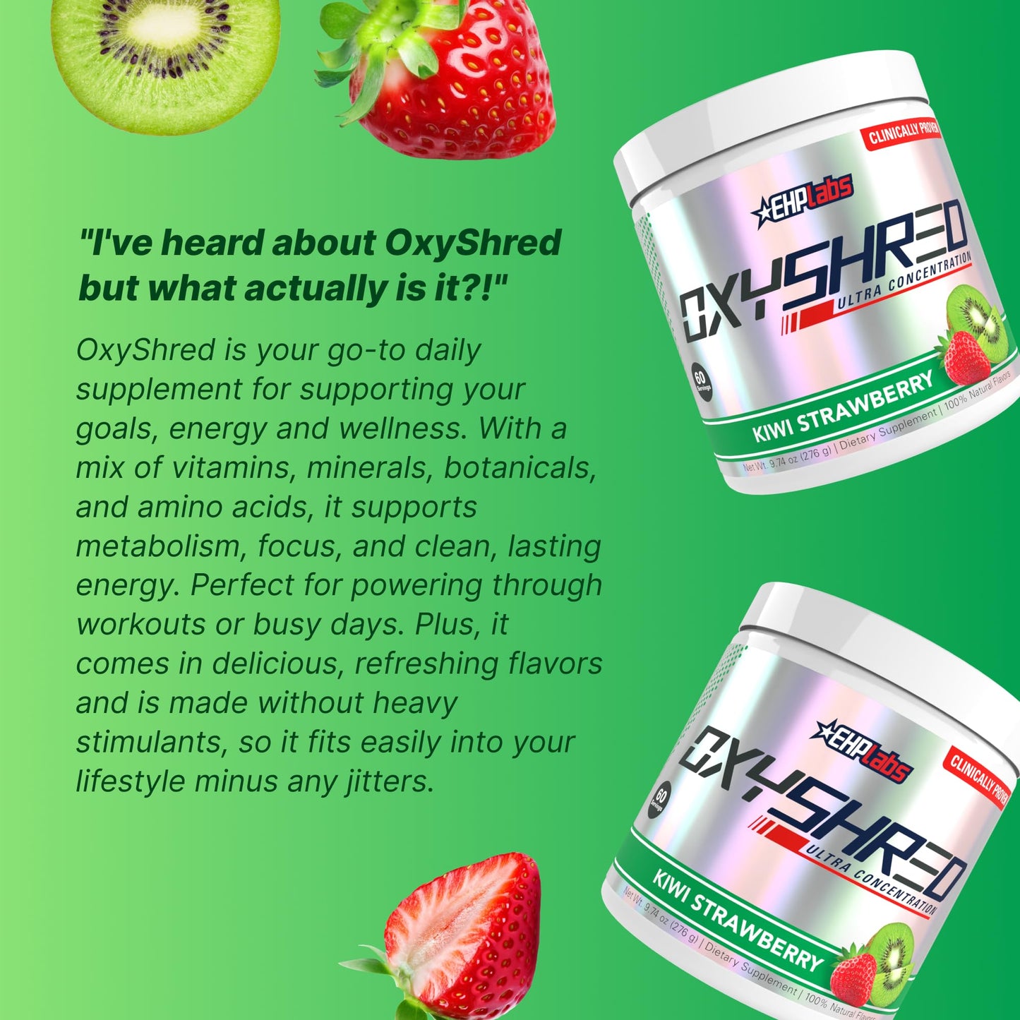 EHP Labs OxyShred Pre Workout Powder 8.9 Ounce