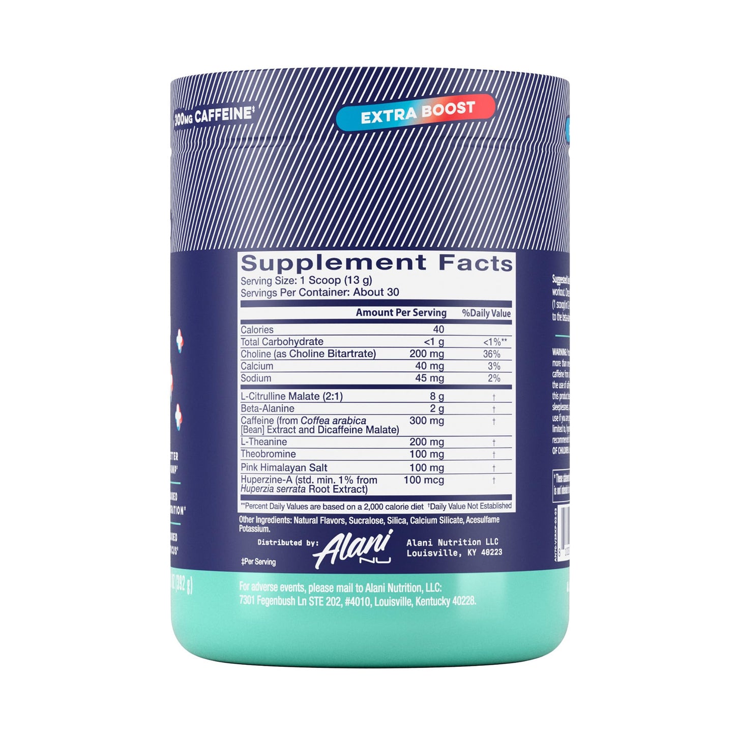 Alani Nu Pre Workout+ Powder Rocket POP, 13.8 Ounce