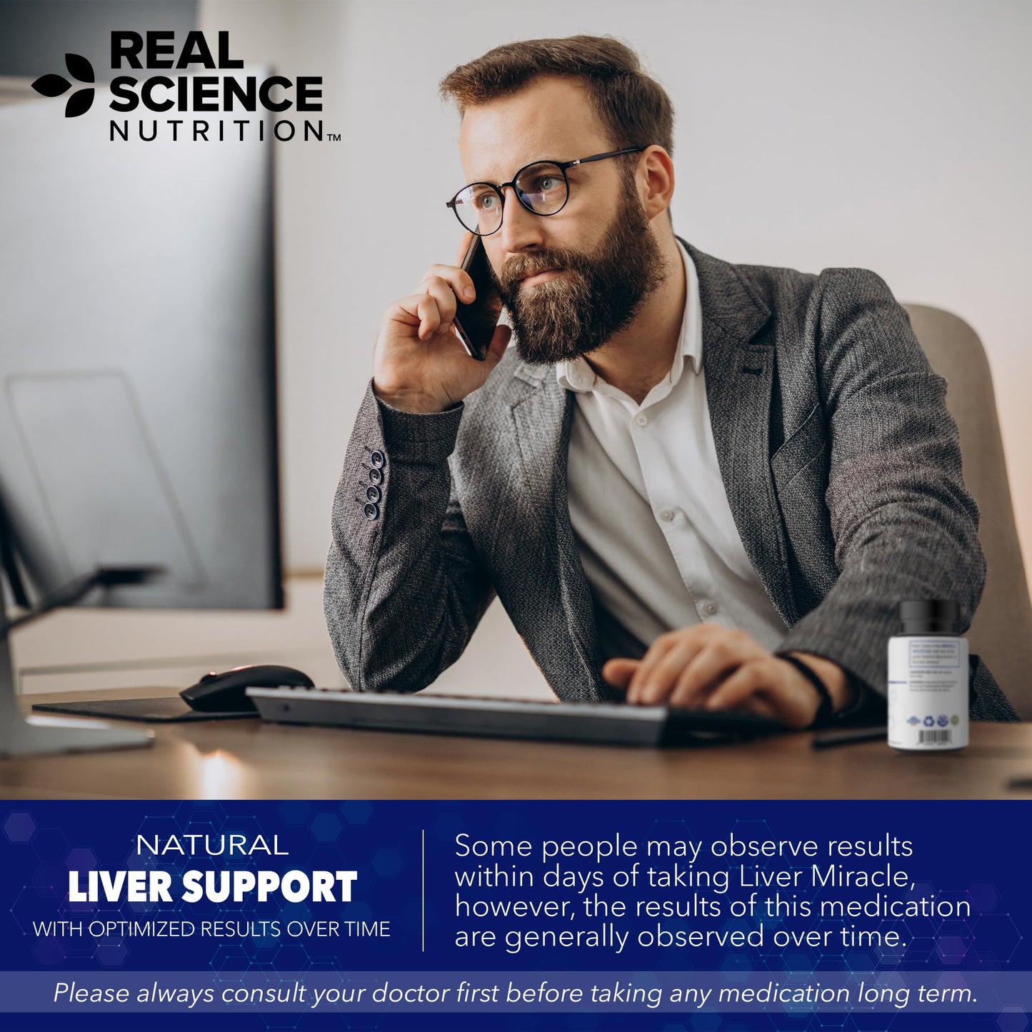 Real Science Nutrition Liver Miracle Capsule, 60 Count