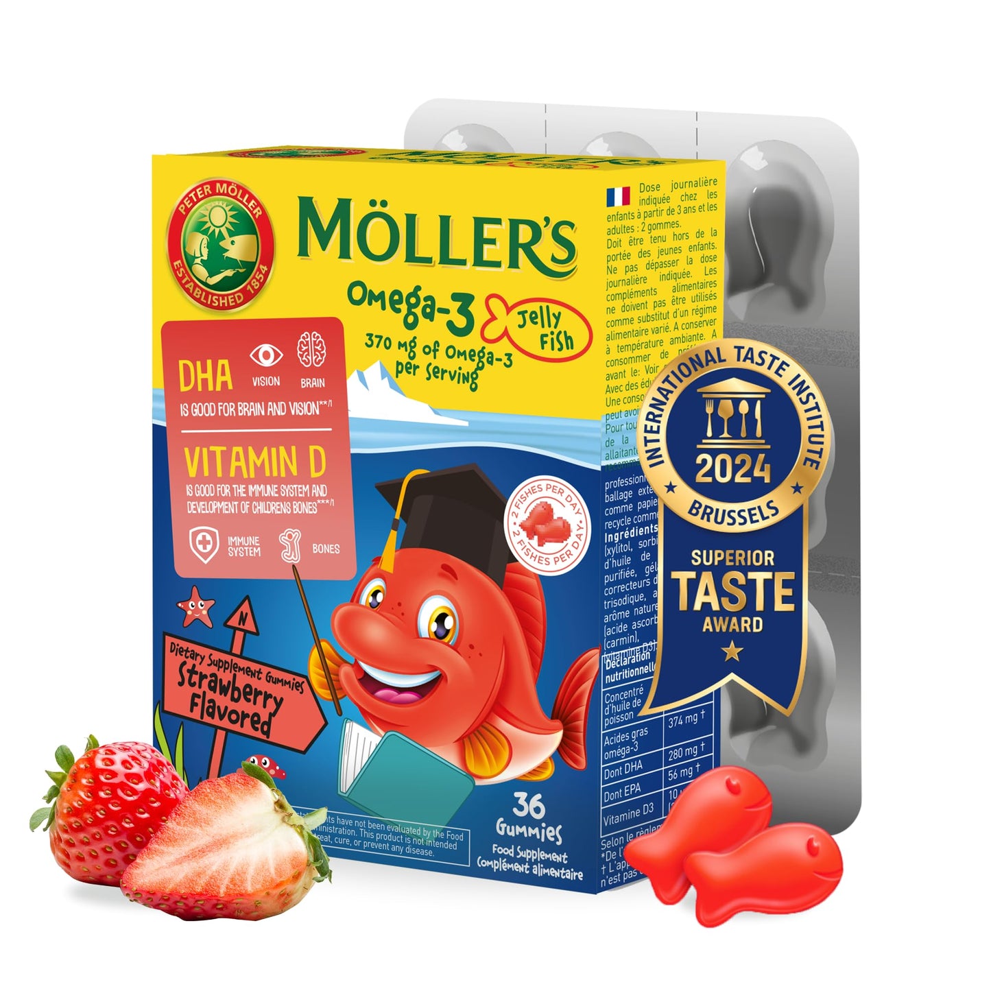 MÖLLER'S Omega-3 Gummies 36 Count