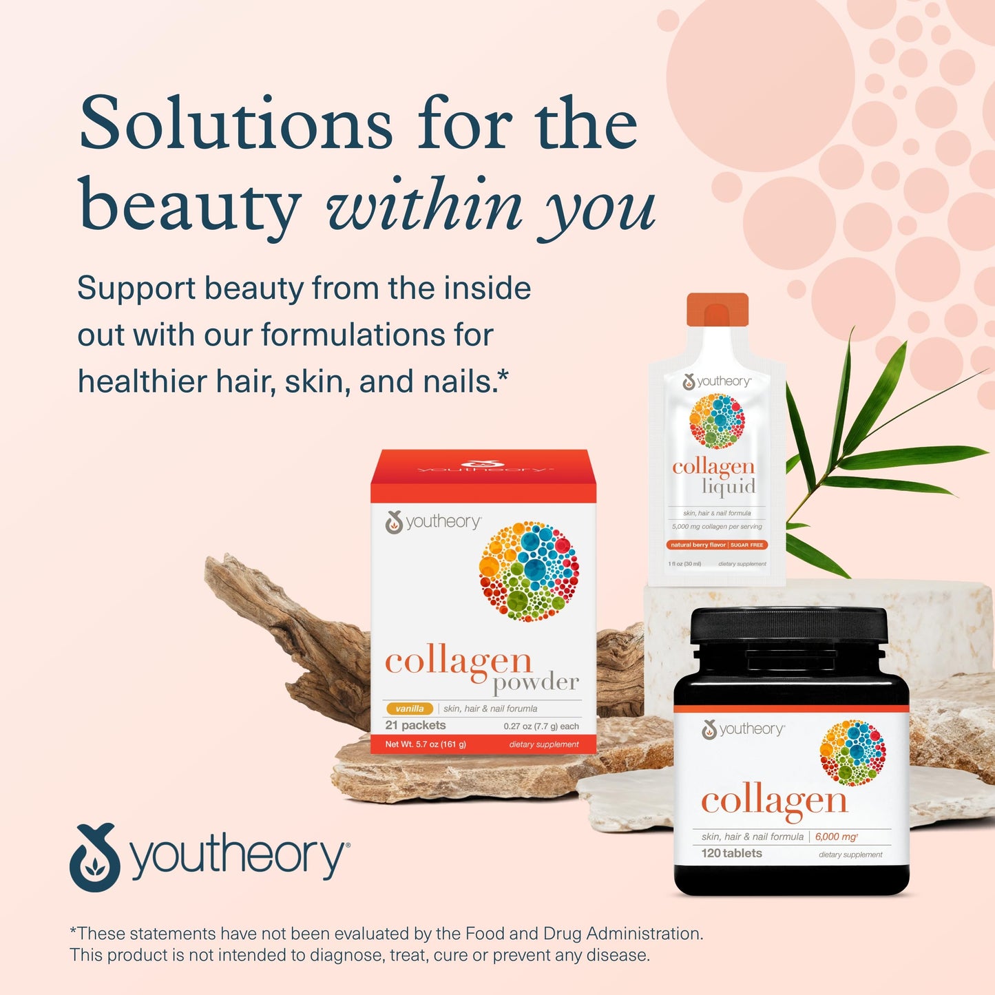 Youtheory Advanced Collagen 6,000 mg with Vitamin C for Hair, Skin & Nails, 240 Tablets