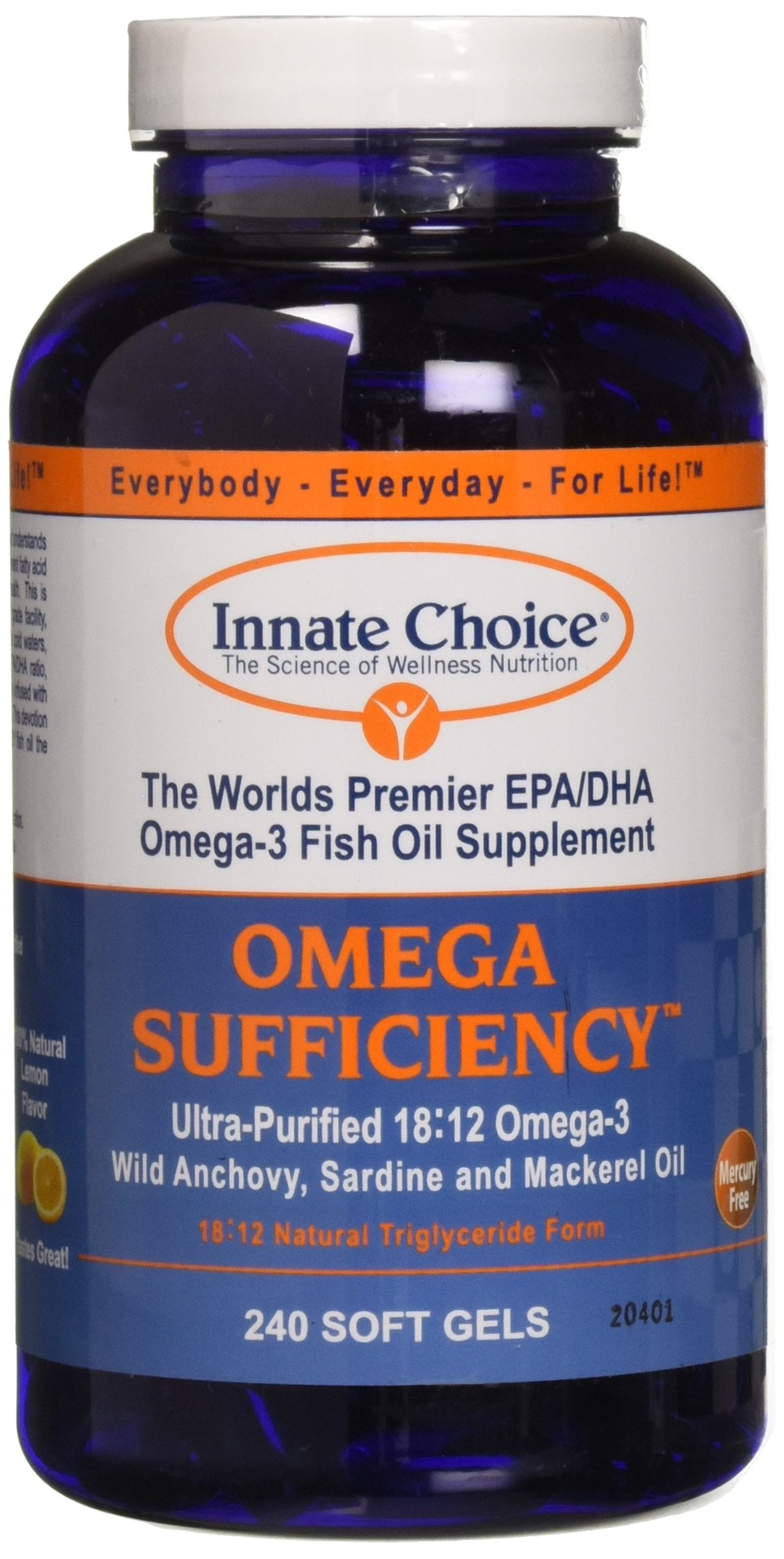 Innate Choice Omega Sufficiency Lemon 240 Capsules