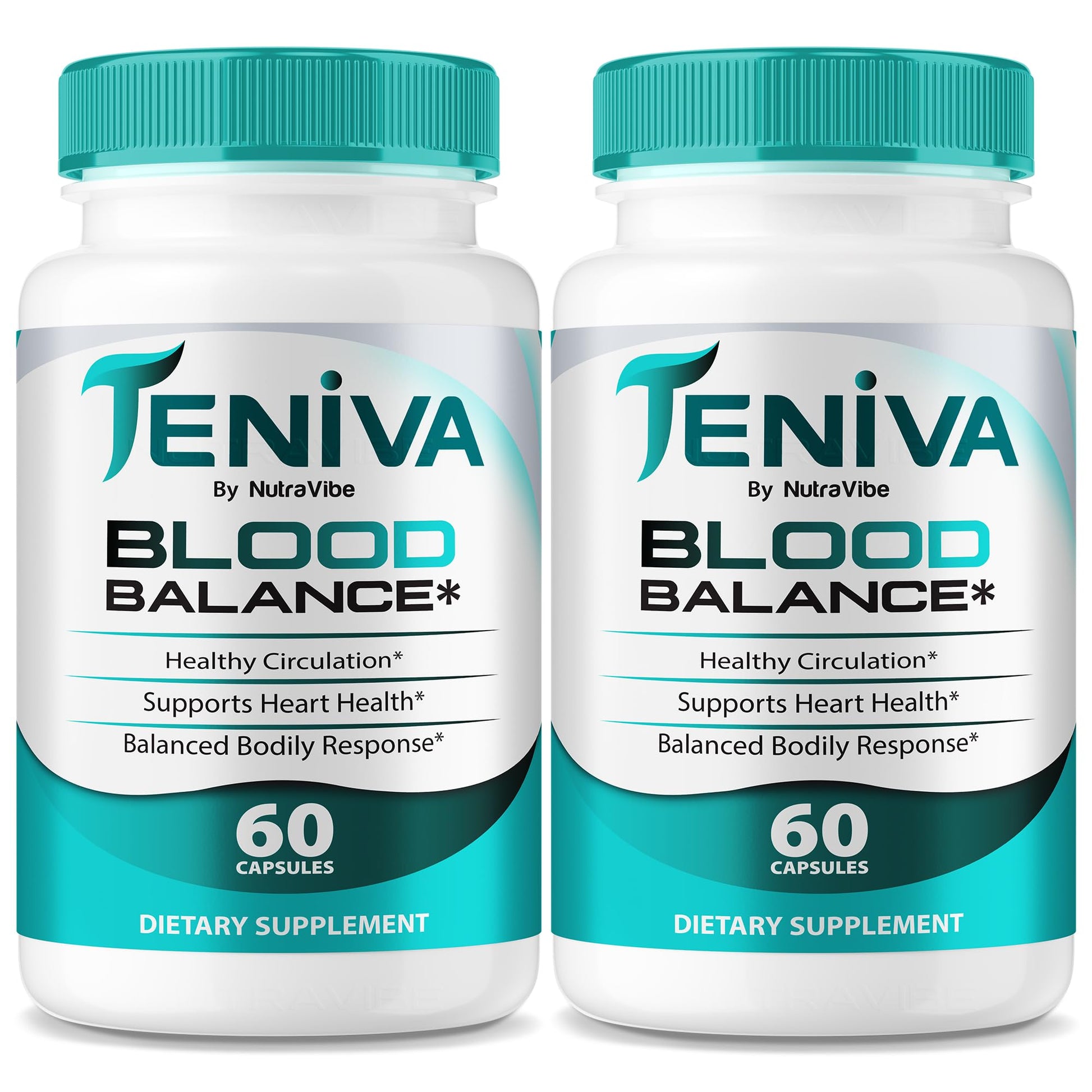 NutraVibe Teniva Blood Balance – Advanced Daily Support for Circulation, Energy & Balanced Levels, 120 Capsules