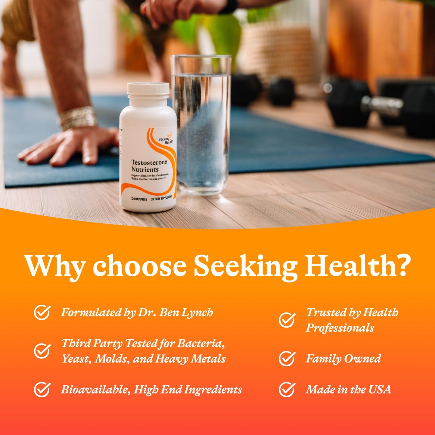 Seeking Health Testosterone Nutrients 120 Capsules