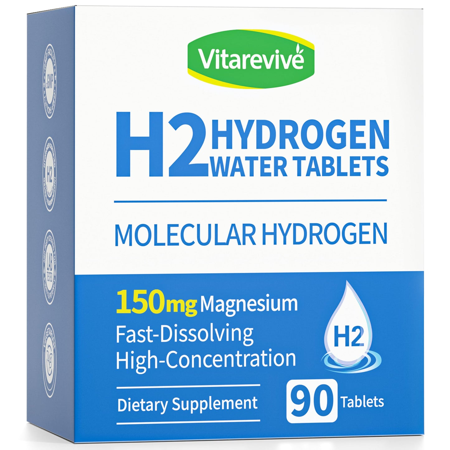 Vitarevive H2 Molecular Hydrogen Water Tablets, 90 Tablets
