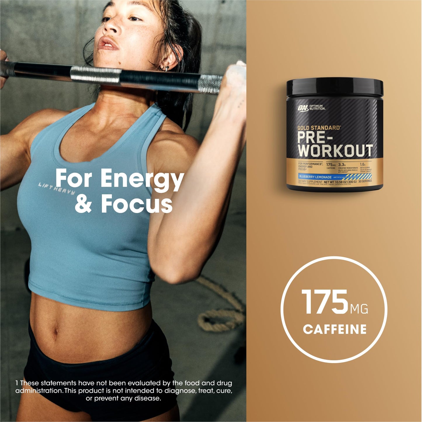 Optimum Nutrition Gold Standard Pre-Workout Powder 30 Servings