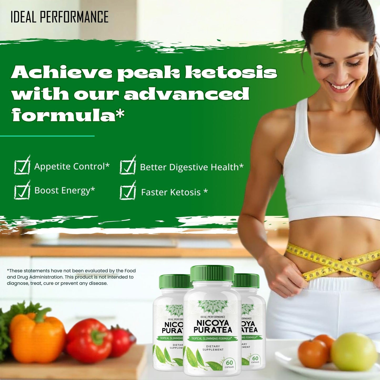 IDEAL PERFORMANCE Nicoya Puratea Keto 180 Capsules