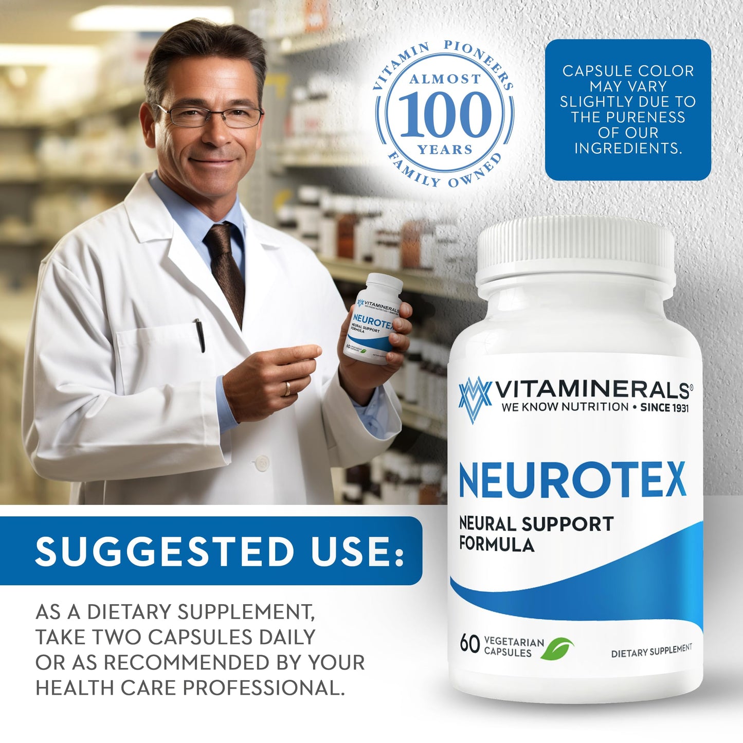 Vitaminerals 119 Neurotex 60 Capsules