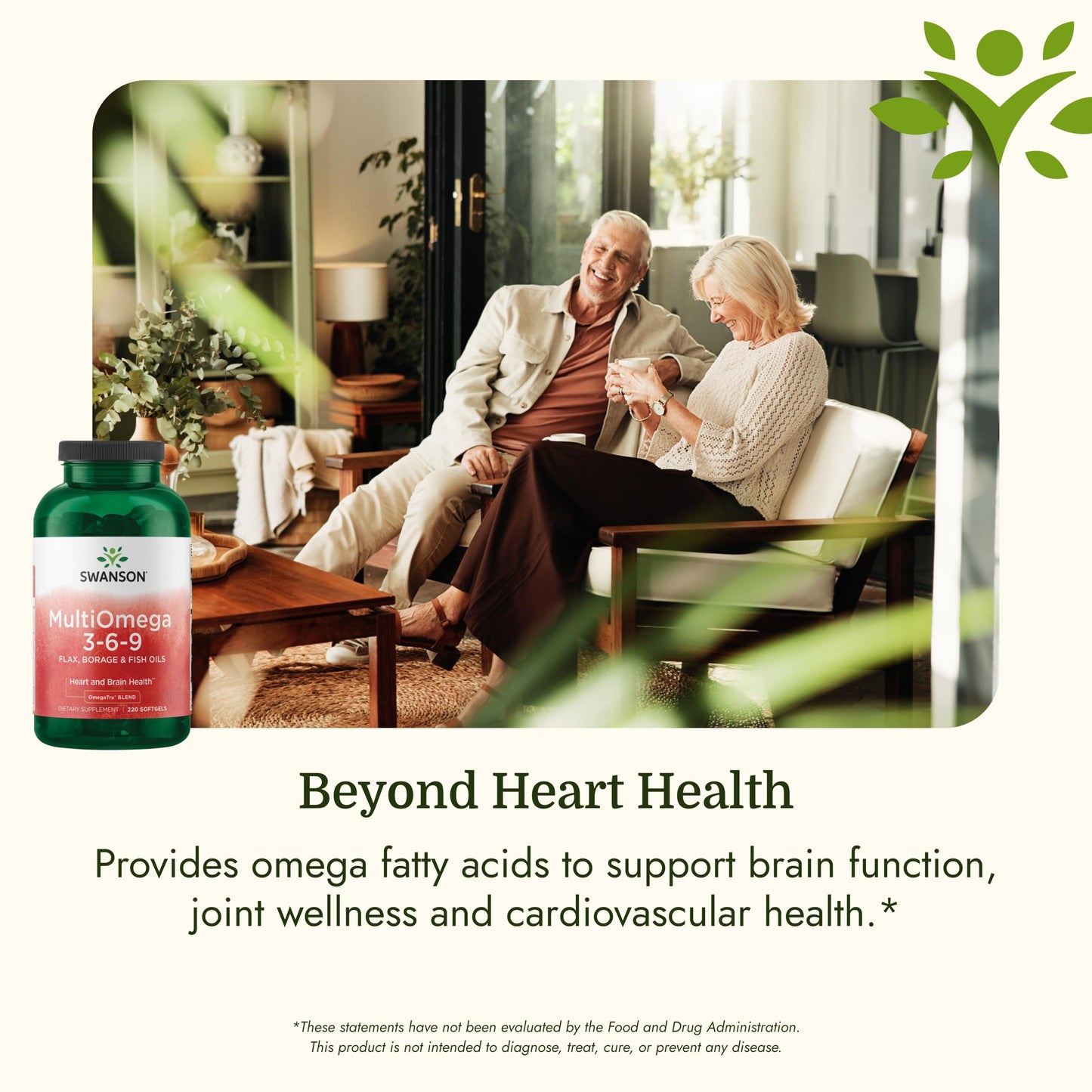Swanson MultiOmega 3-6-9 Non-GMO Flax Softgels 220