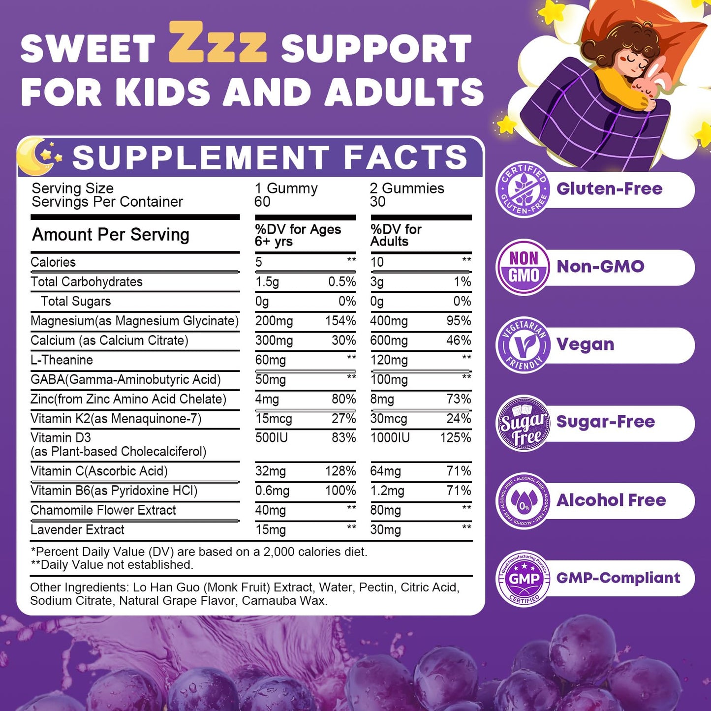 JIANKYTZ Magnesium Glycinate Gummies 120 Gummies