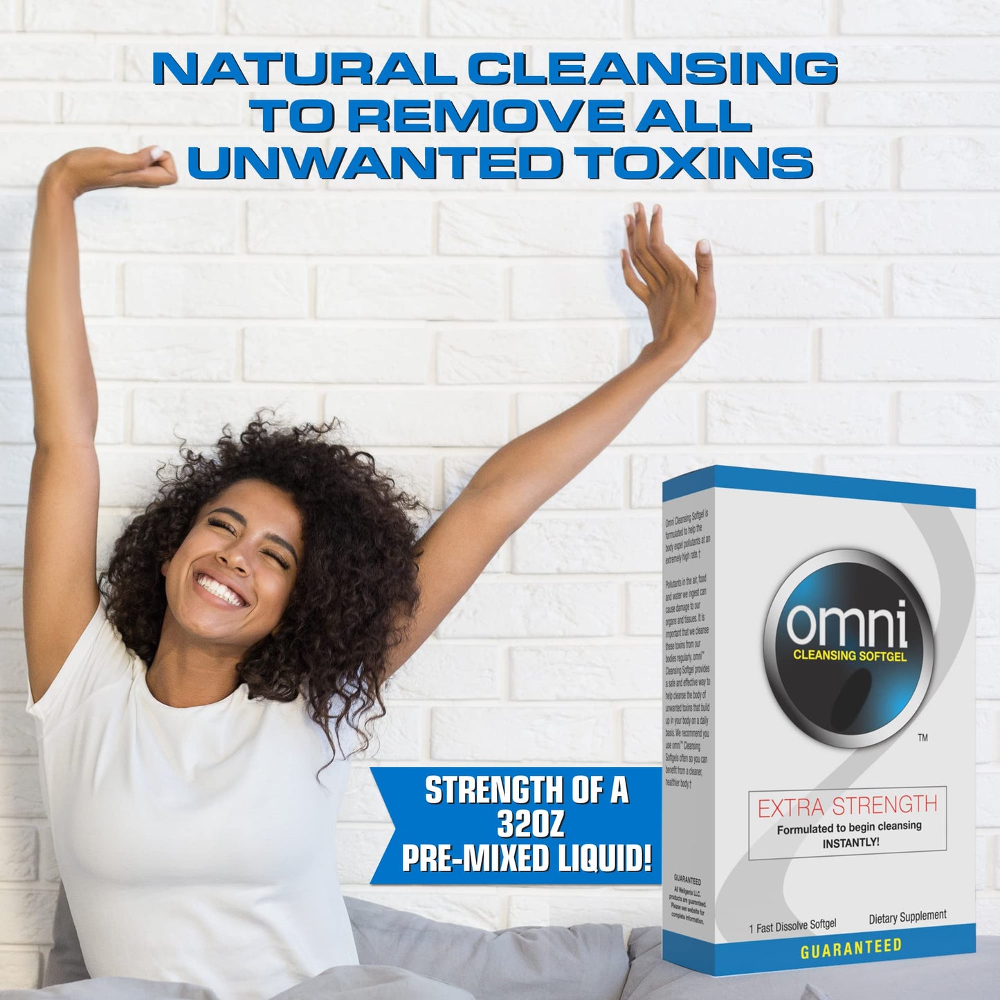 Wellgenix Omni Herbal Cleanse Detox Extra Strength Detoxifying Capsules 2 Count