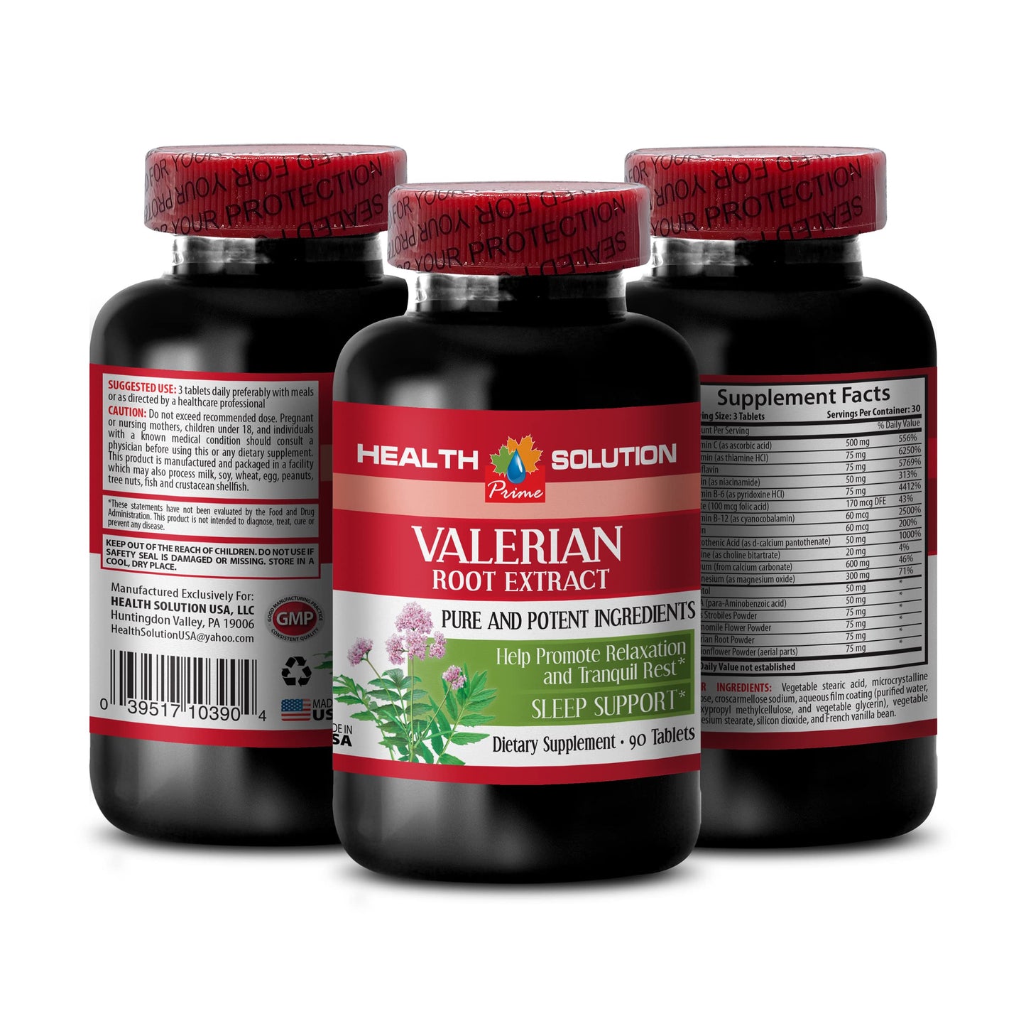 Health Solution Prime Valerian Root Extract Capsules, 100 Capsules