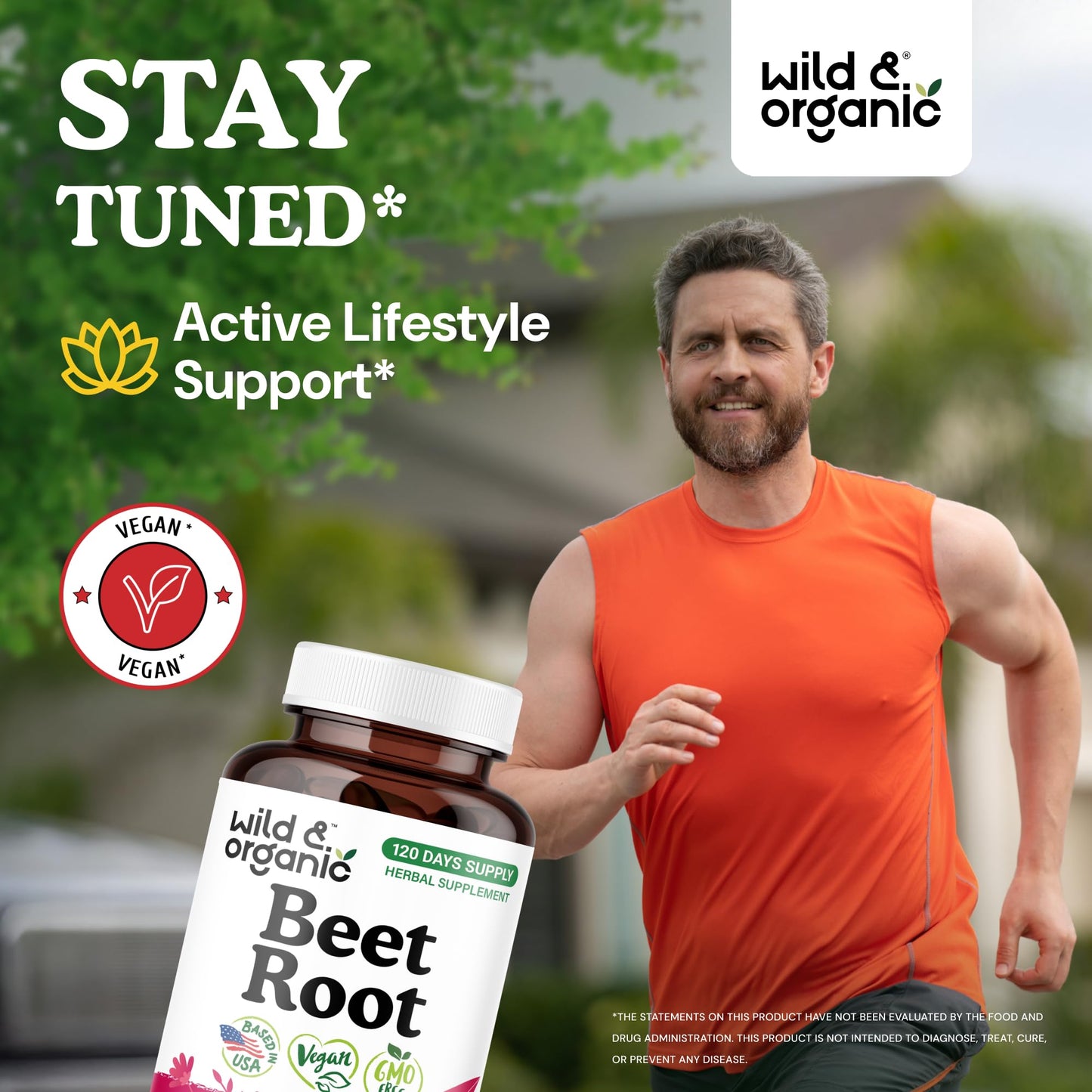 Wild & Organic Beet Root Capsules 120 Count