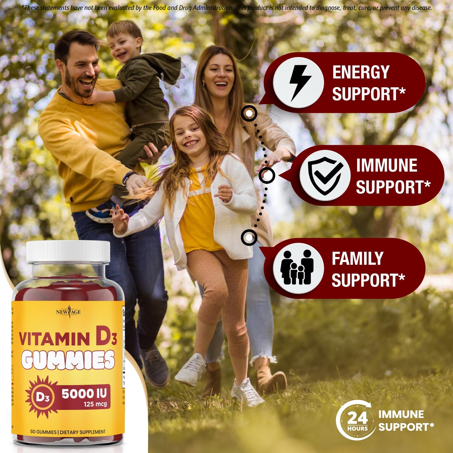 NEW AGE Ultimate Immune Support Gummies - 120 Count
