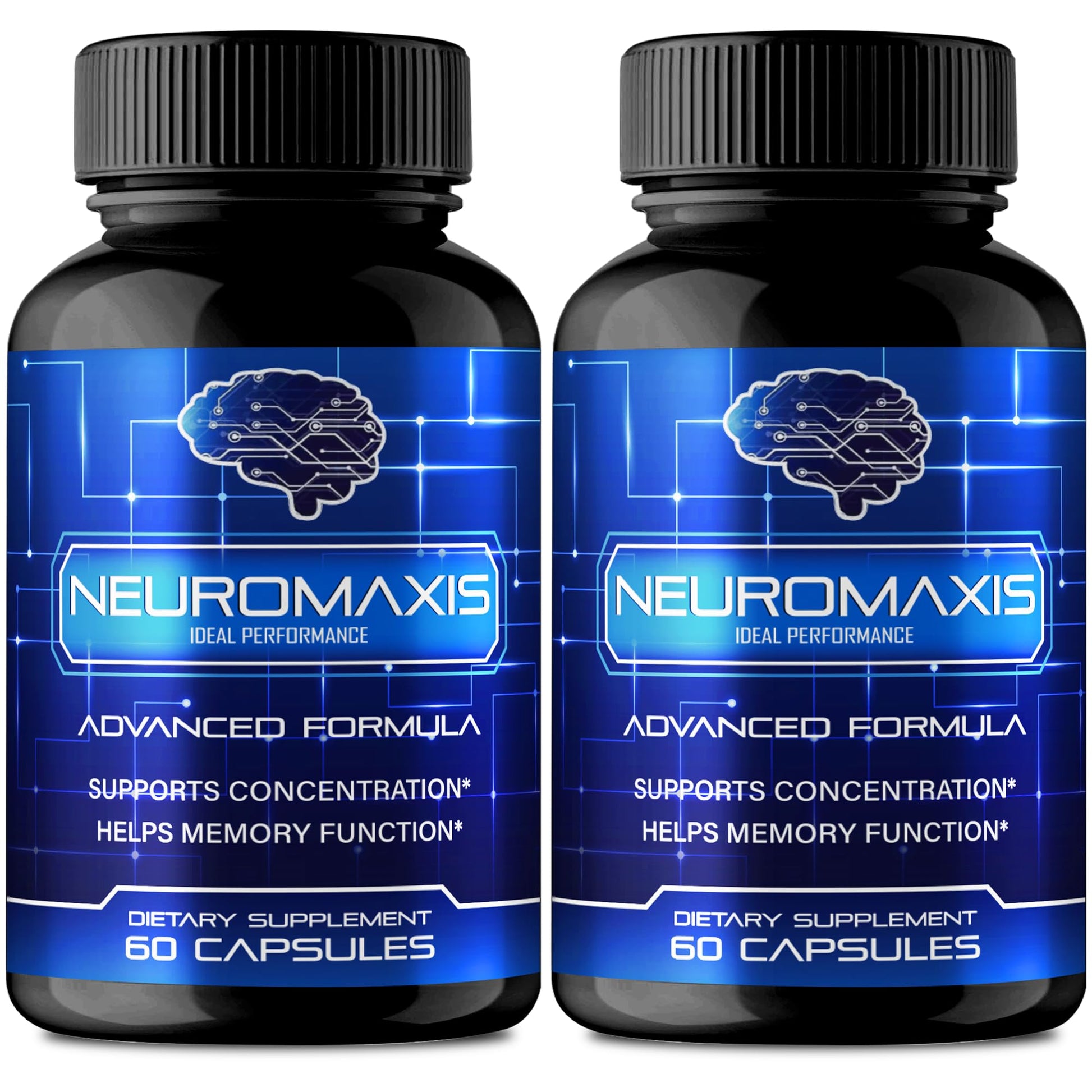IDEAL PERFORMANCE Neuromaxis Brain & Memory Supplement Capsules, 120 Count
