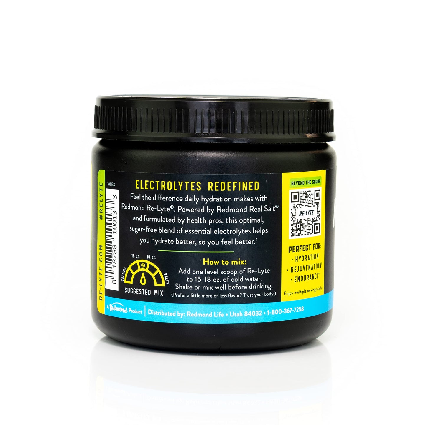 REDMOND Re-Lyte Hydration Electrolyte Powder No Added Sugar (Chocolate) 7.62 Ounce