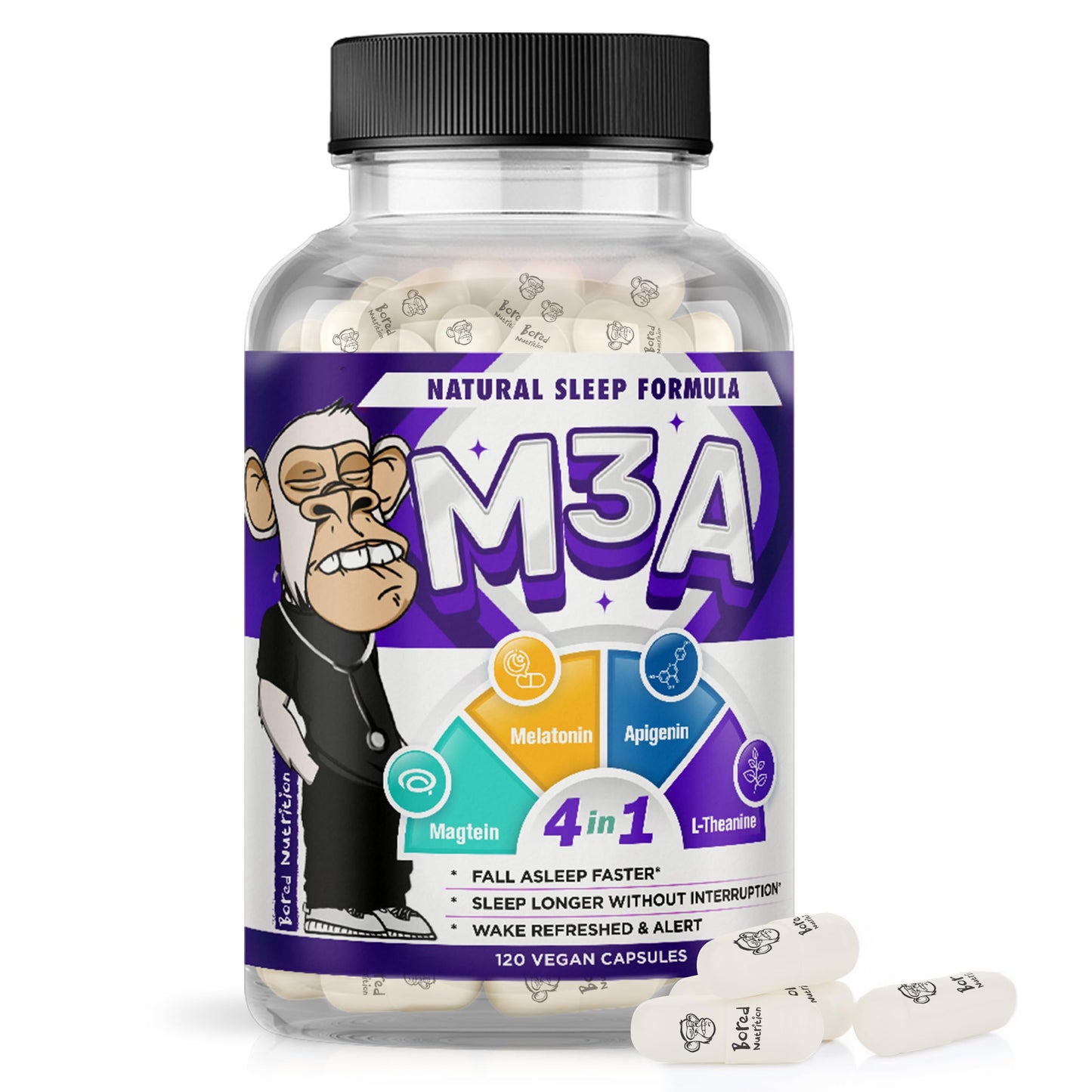 GINSPIRE NUTRITION M3A Sleep Support Capsule, 1 Capsule