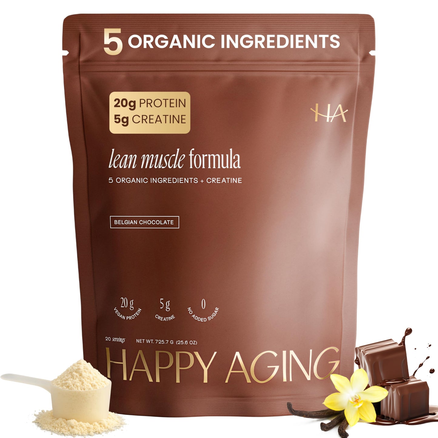 Happy Aging Protein Powder for Women Plant Based 25.6