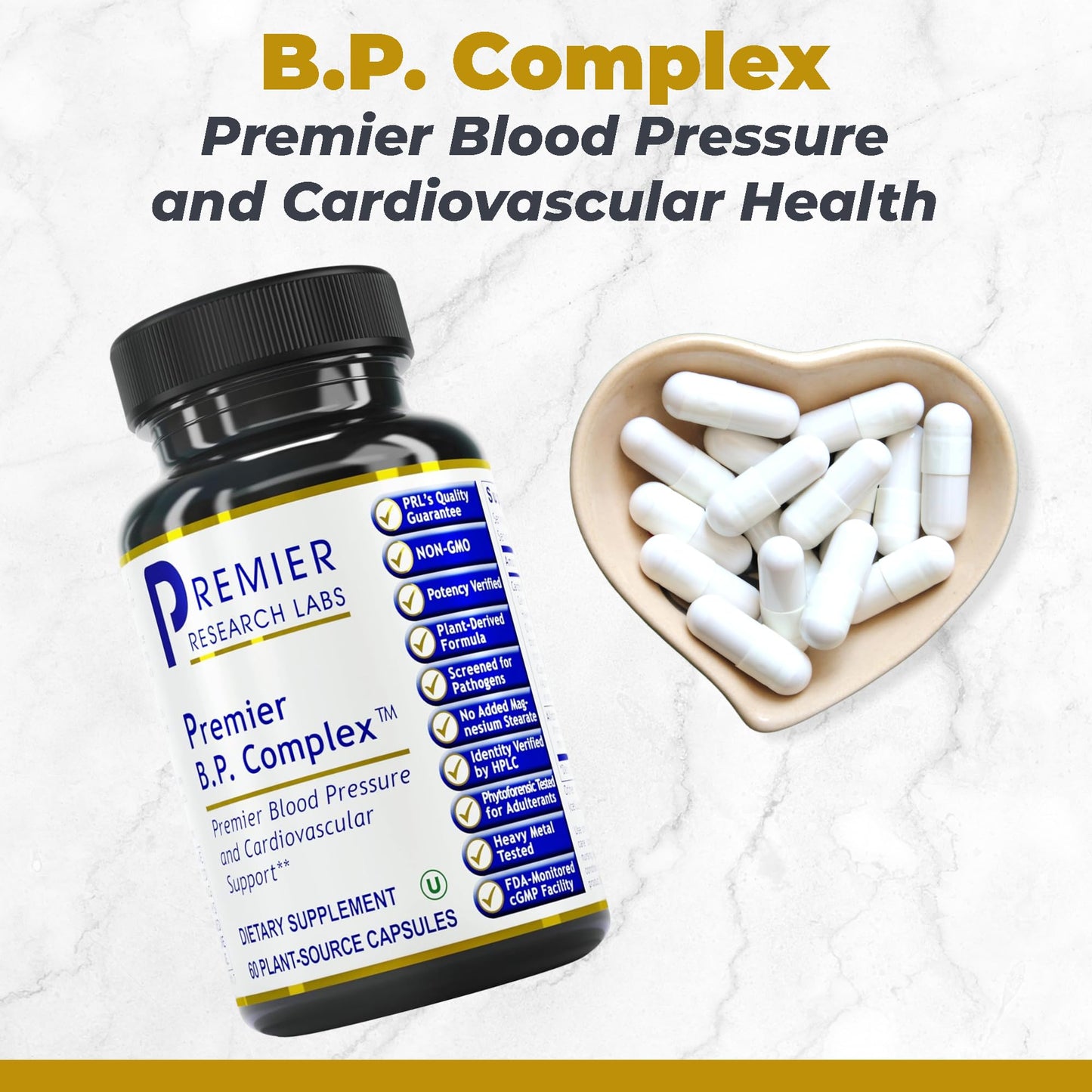 Premier Research Labs Premier BP Complex Capsules, 60 Count