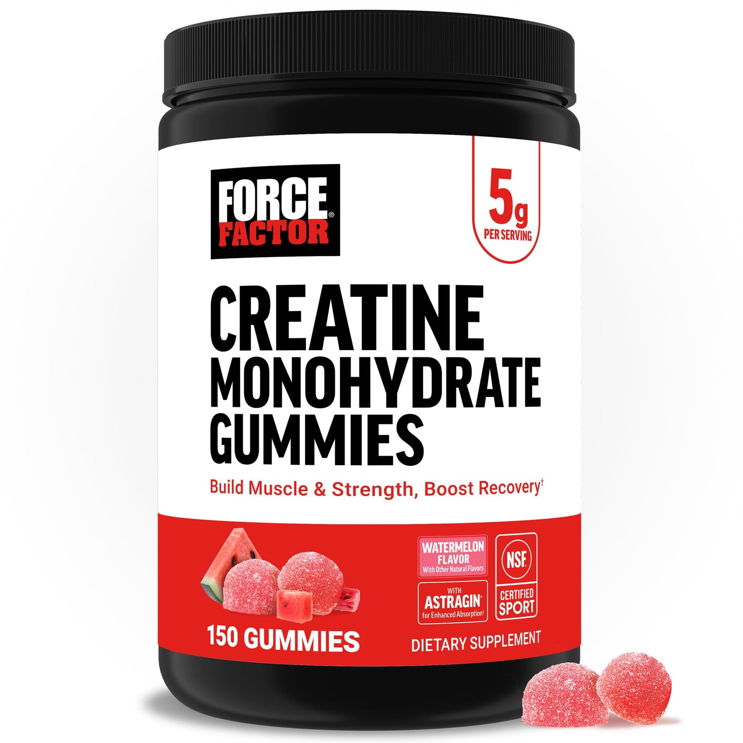Force Factor Creatine Monohydrate, 150 Gummies