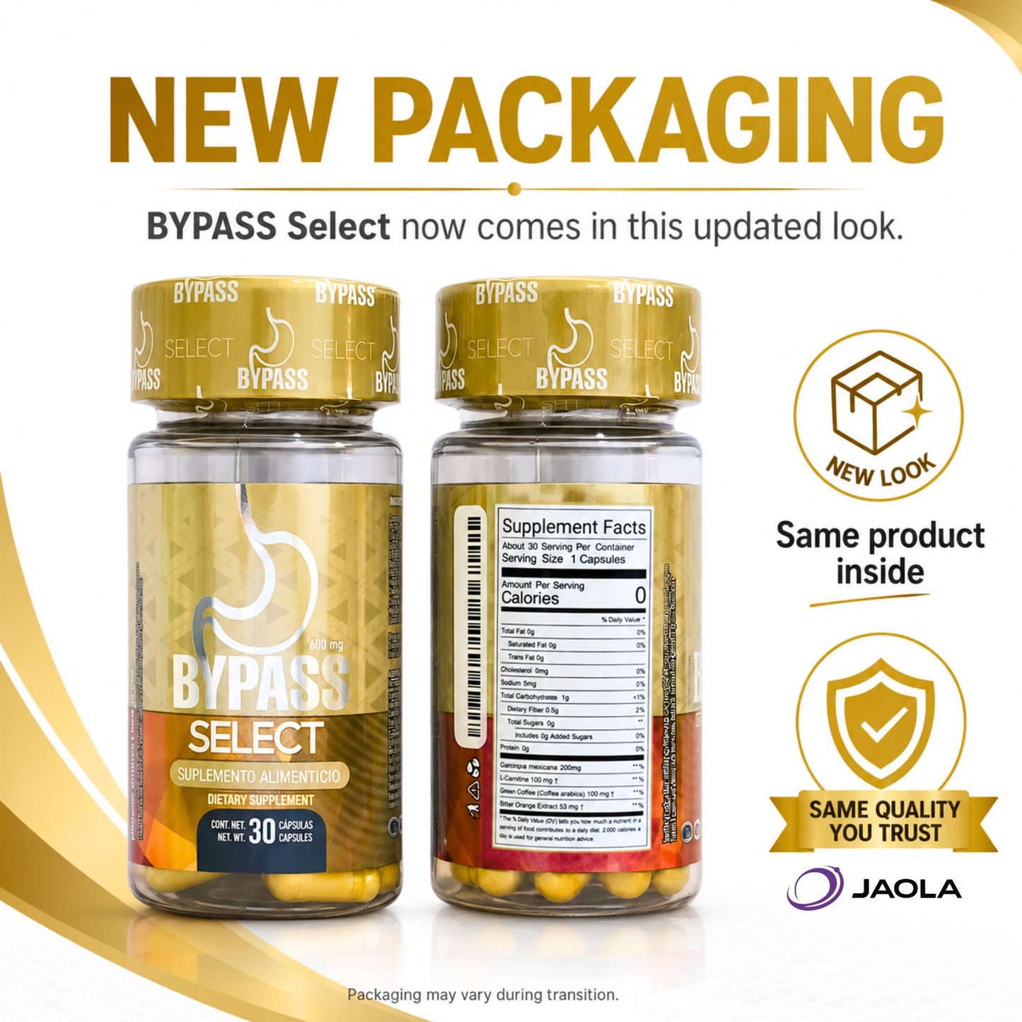 Generic Bypass Select Metabolism Day & Night Capsules, 60 Count