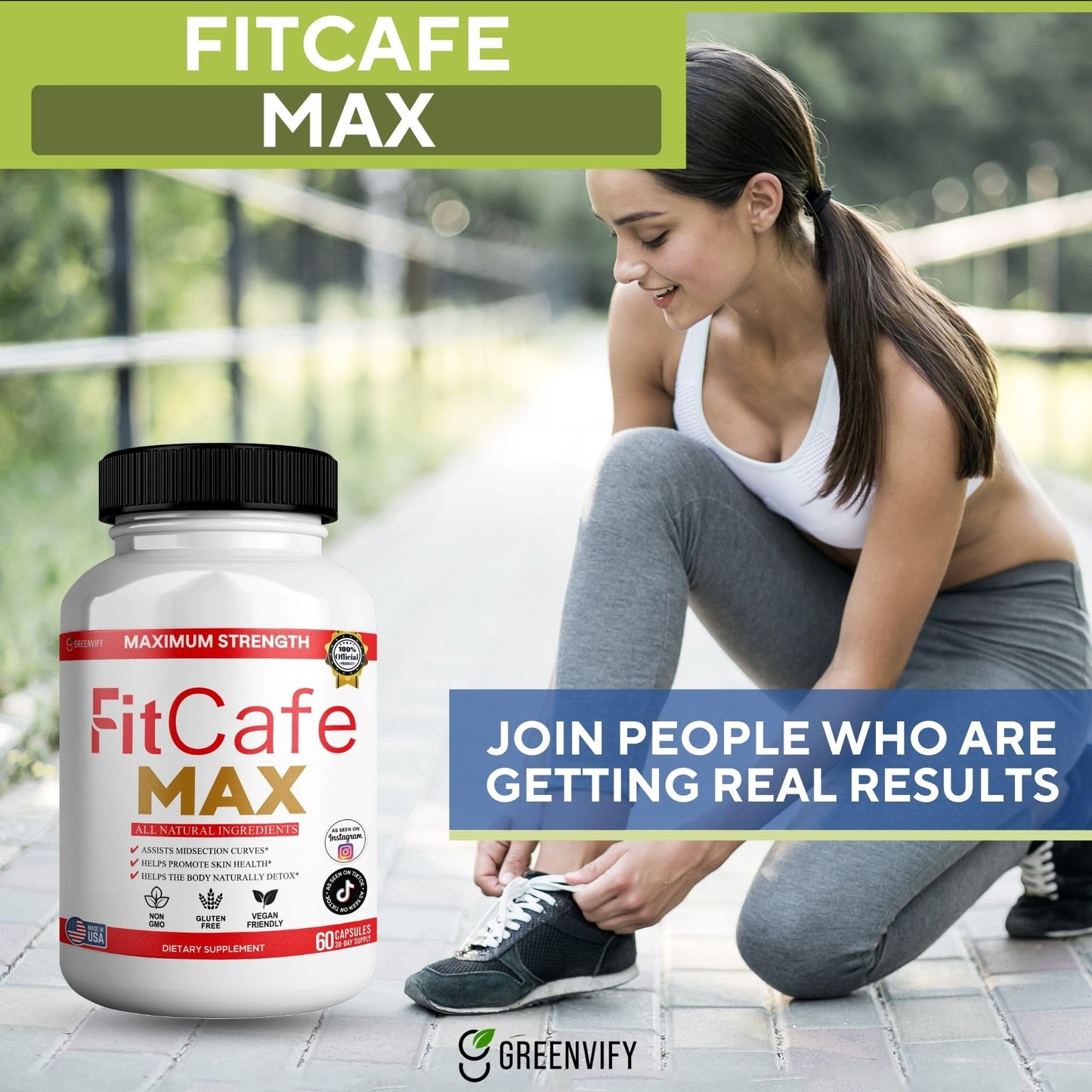 GREENVIFY Maximum Strength Fitcare Dietary Supplement Capsule, 60 Capsules