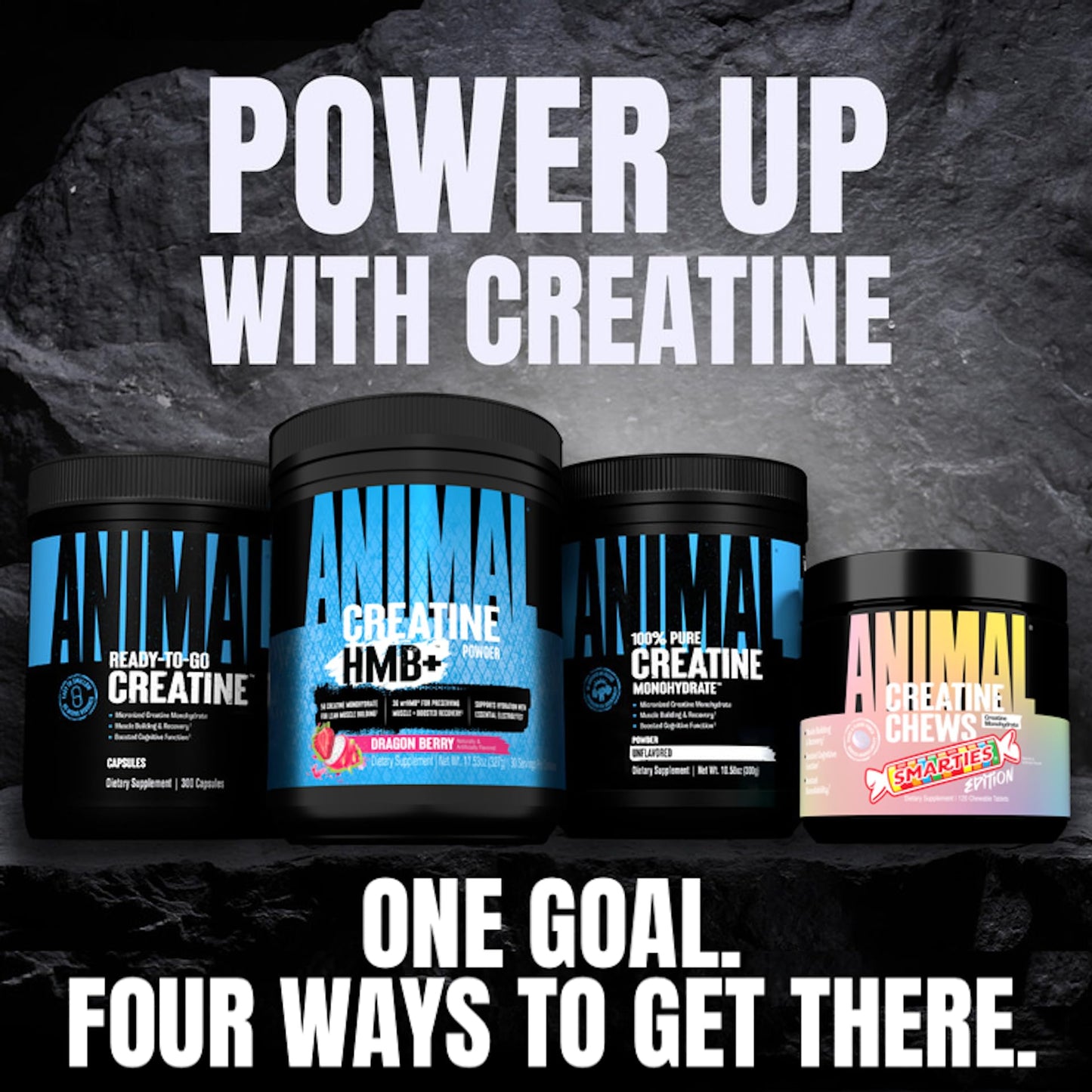 Animal Micronized Creatine Monohydrate Capsules, 300 Count