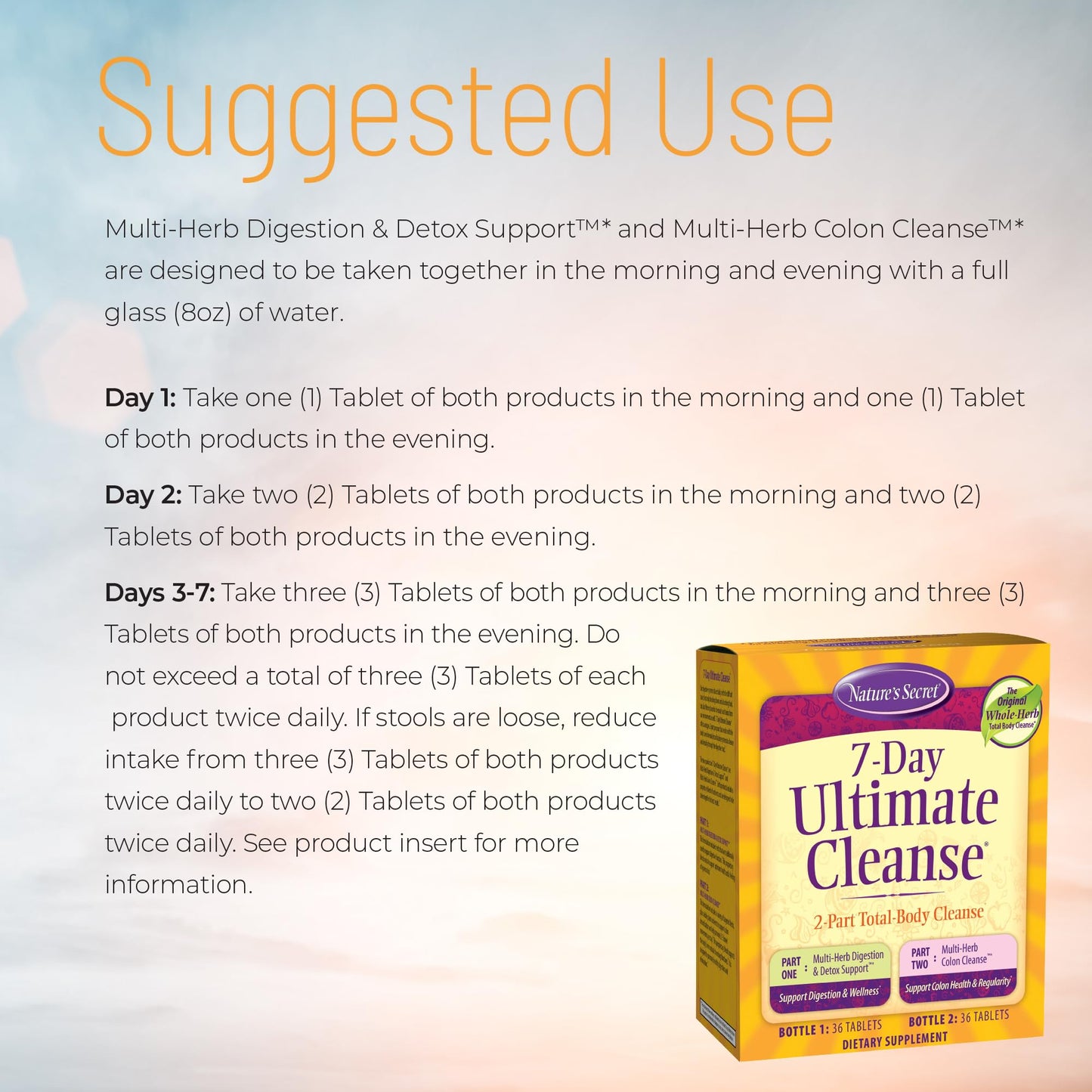 Nature's Secret 7 Day Ultimate Cleanse Tablets 144
