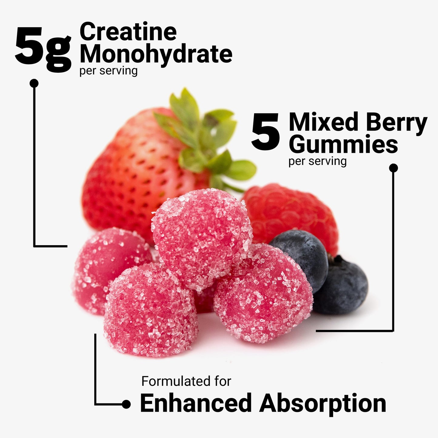 Force Factor Creatine Monohydrate Gummy, 150