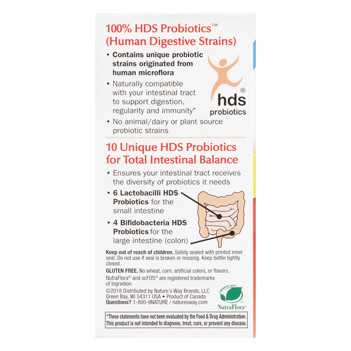 Nature's Way Fortify Optima Probiotic for Adults Capsules 30 Count