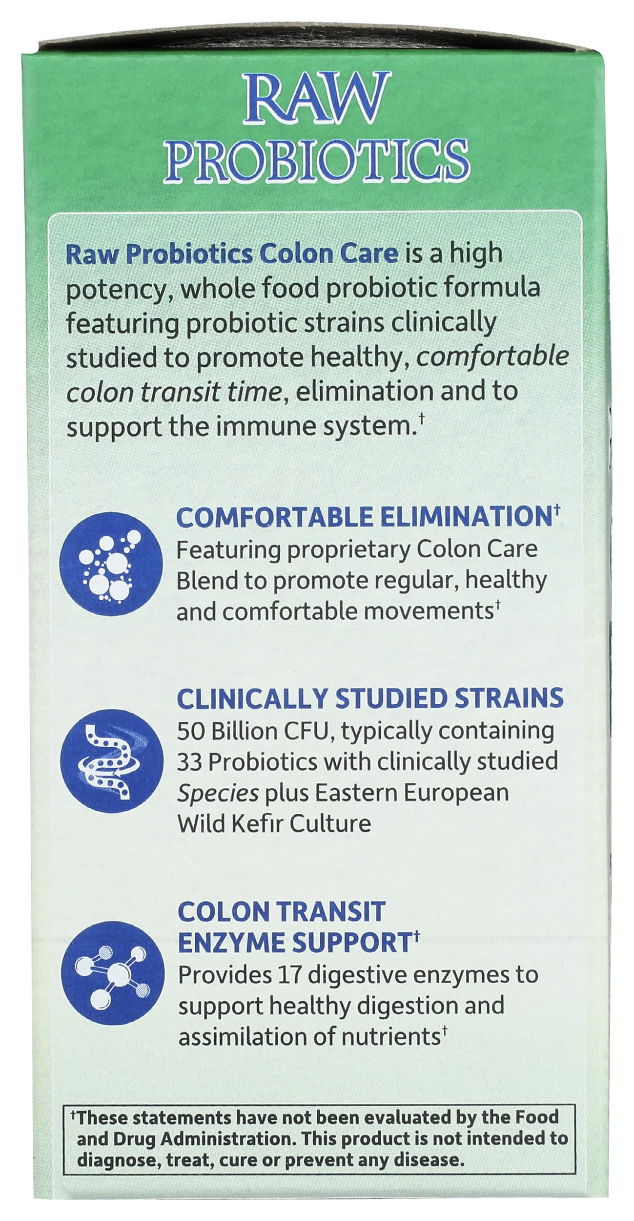 Garden of Life Raw Colon Care Probiotics Capsules 30 Count