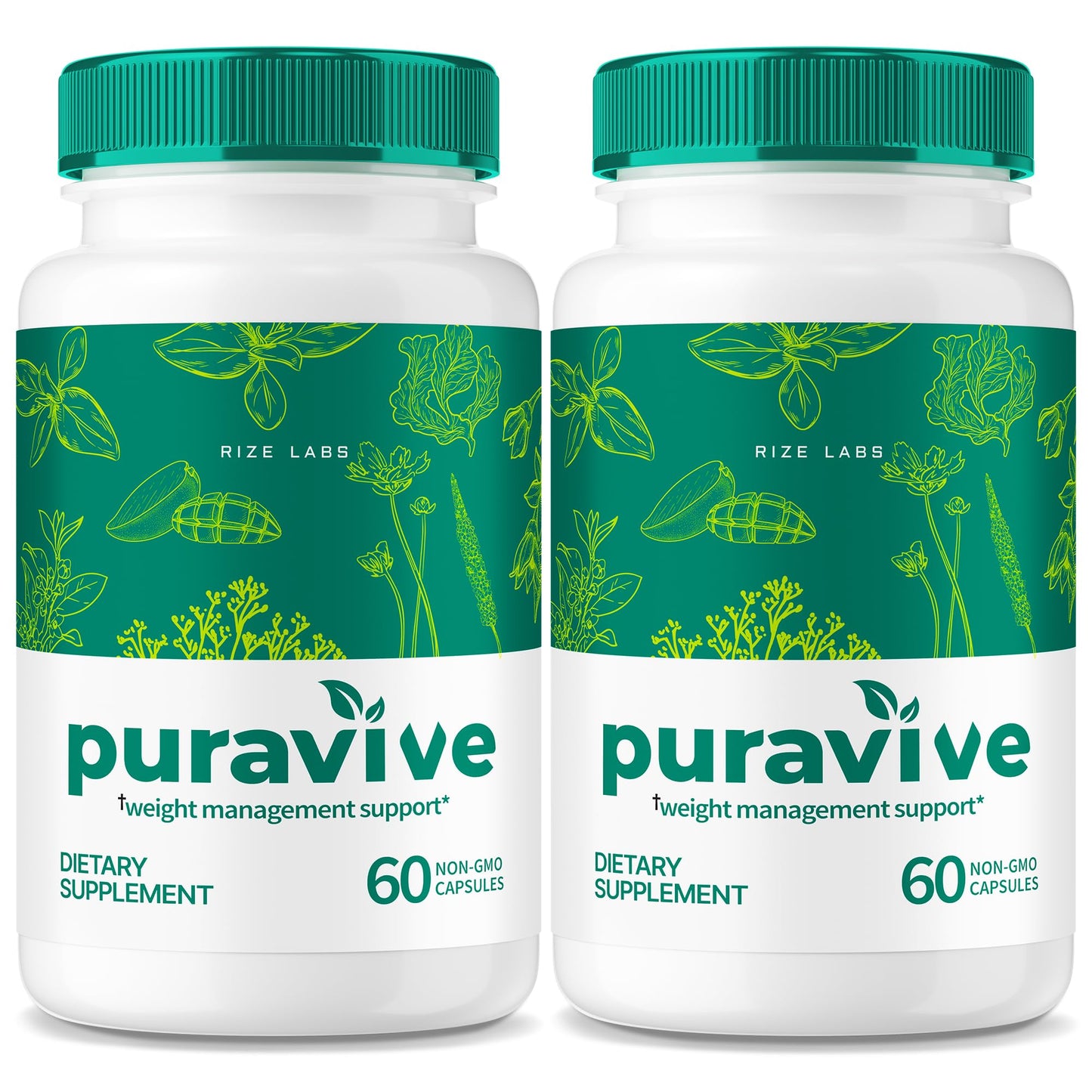 rize labs Puravive Weight Loss Capsules, 120 Capsules