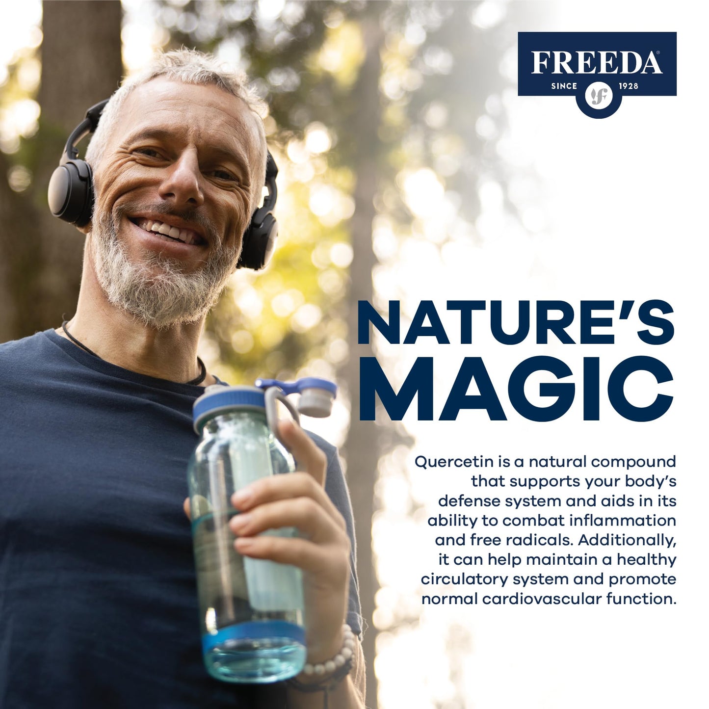 FREEDA Quercetin 500mg Capsule, 60 Count
