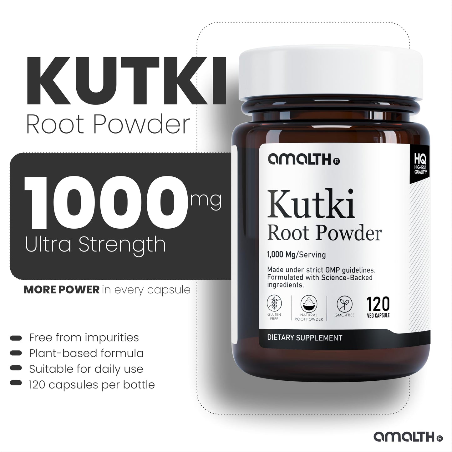 AMALTH Kutki Capsules 1000 mg, 1 Capsule