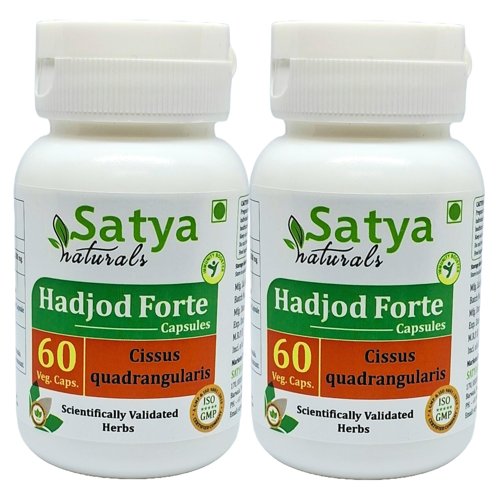 Generic Hadjod Capsule 500 mg, Cissus Quadrangularis Extract, 120 Capsules