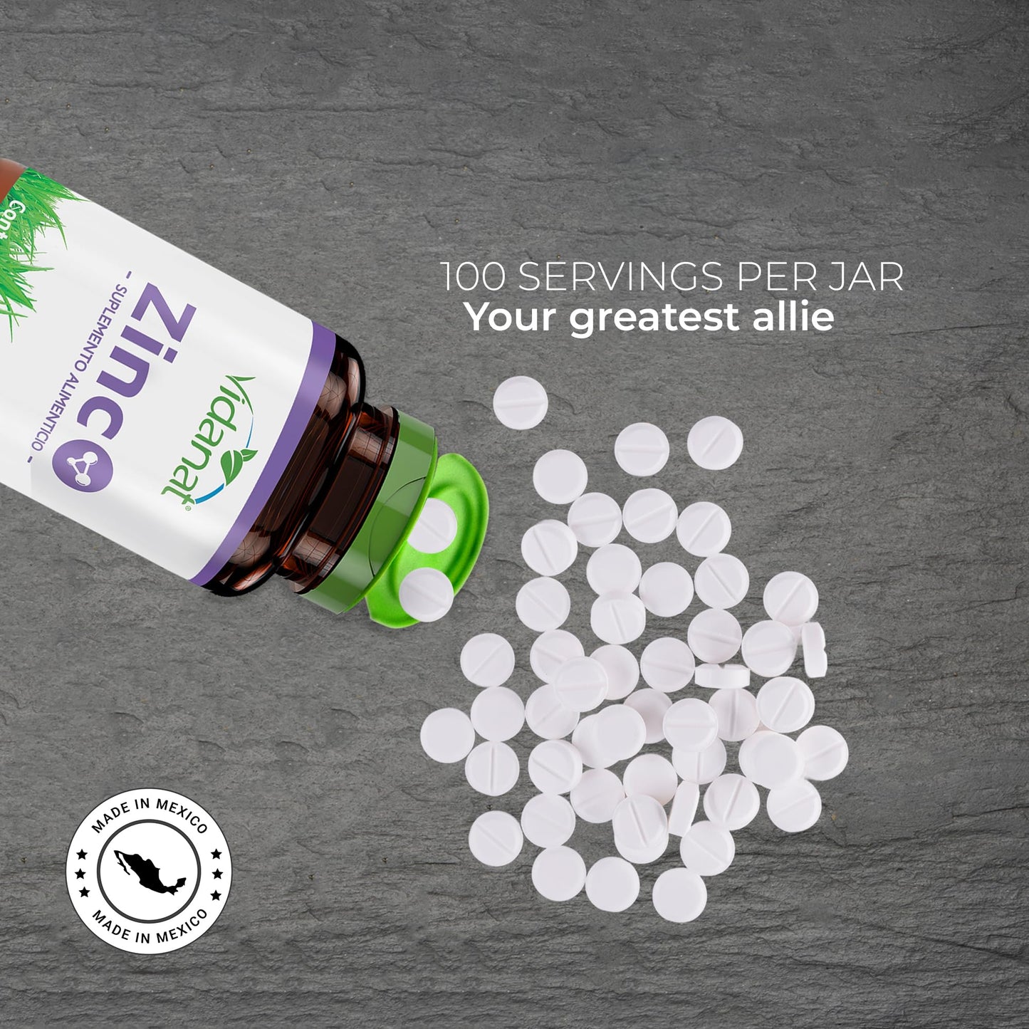 Vidanat Zinc Capsules 60 Count