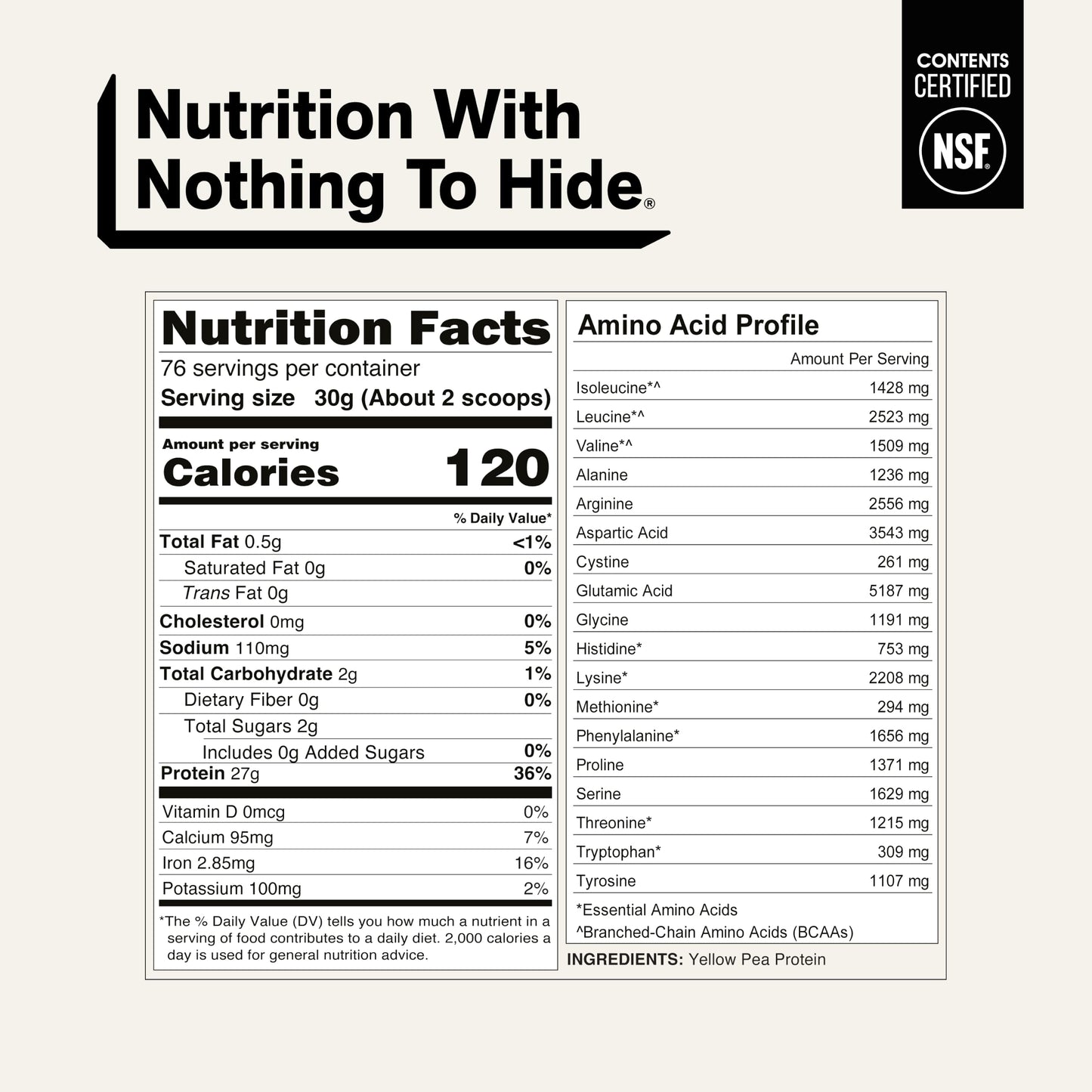 NAKED Pea Protein Powder, 5 lb, 80 Servings