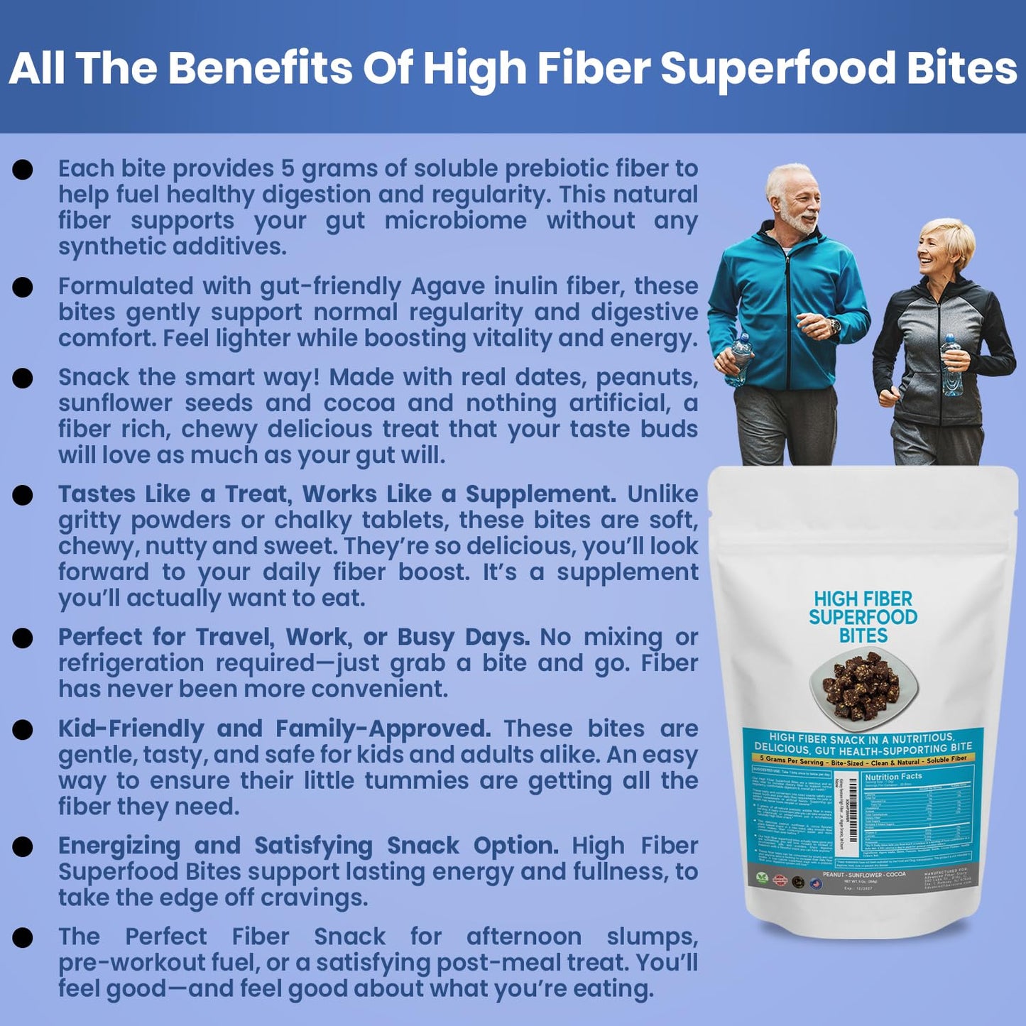 Kidney Restore High Fiber Superfood Bites Chewable 30 Count