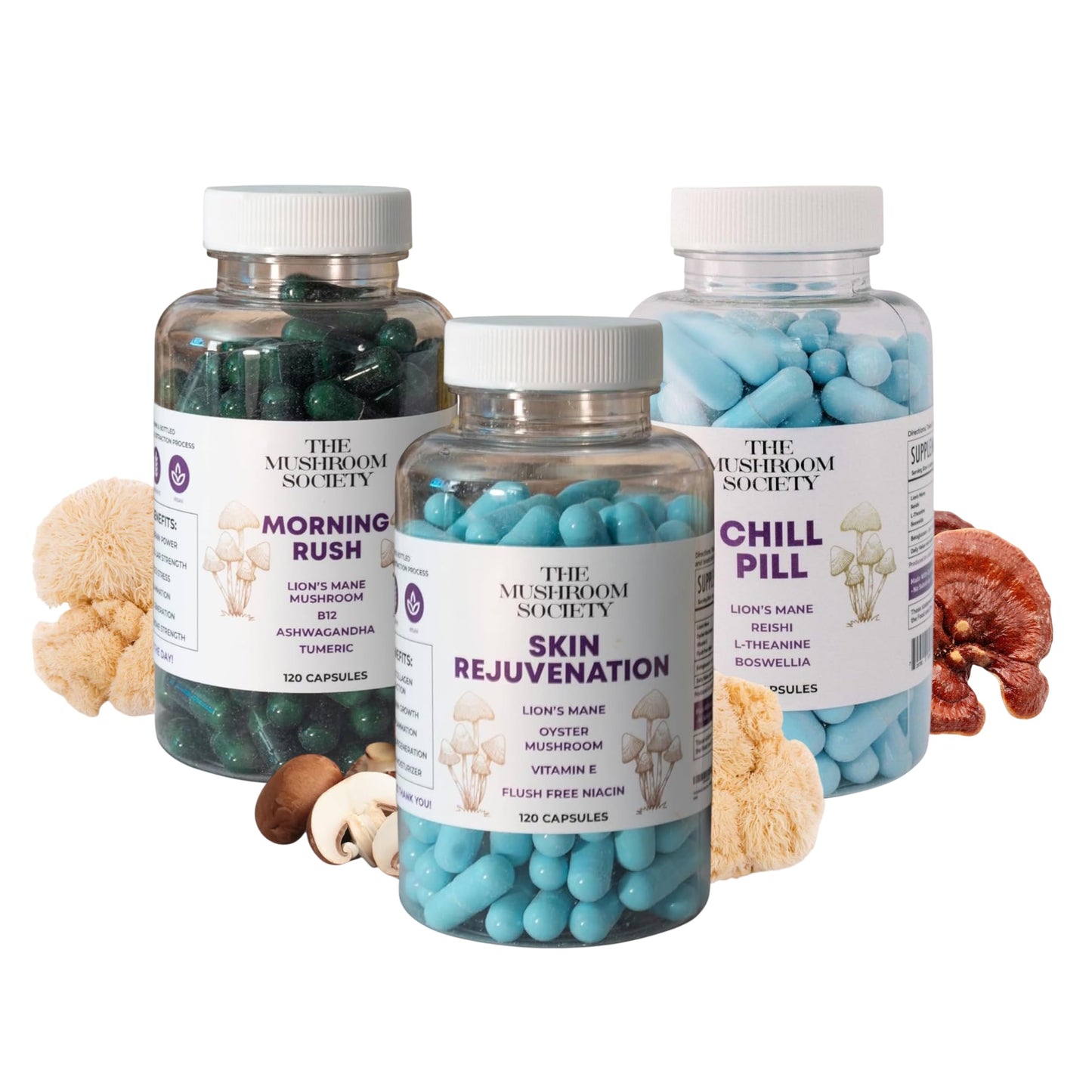 The Mushroom Society Summer Skin Protection, 360 Capsules