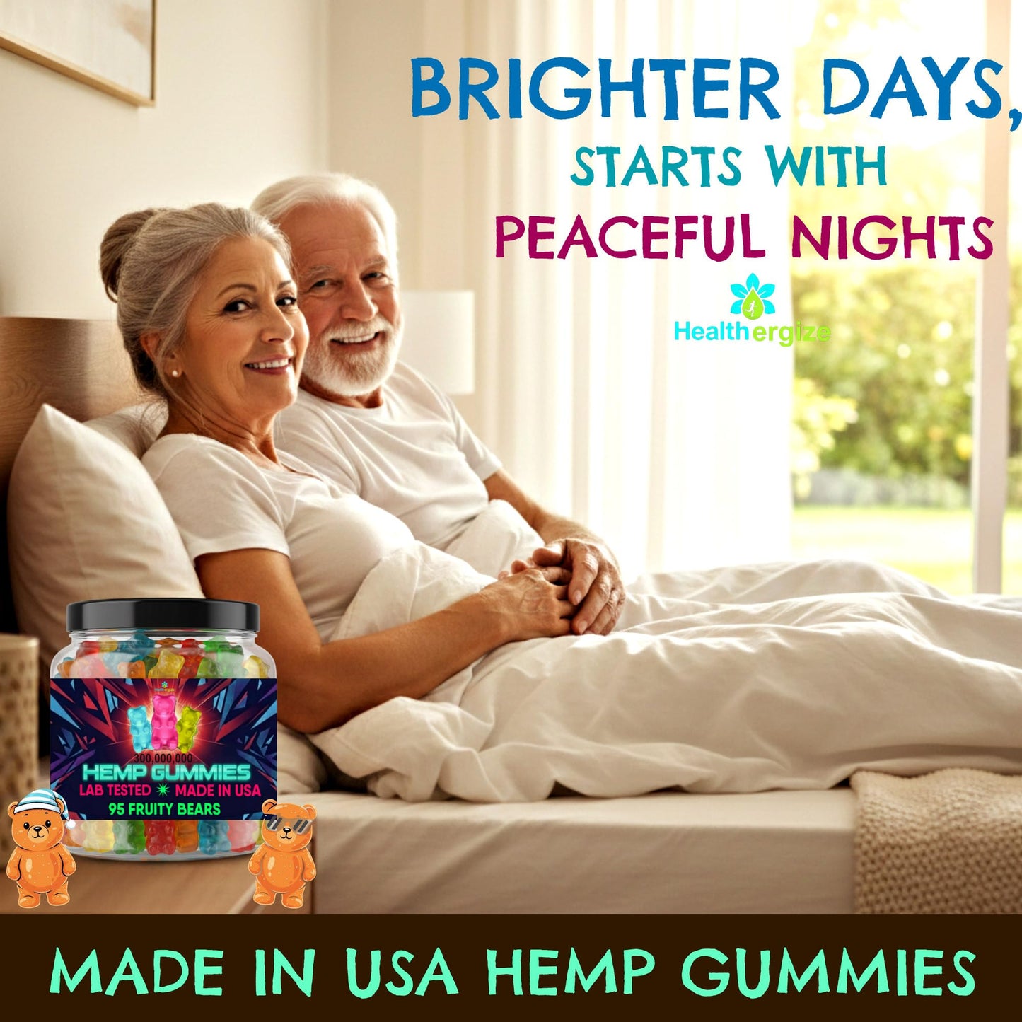 Healthergize Hemp Gummies Chewable 13 Count