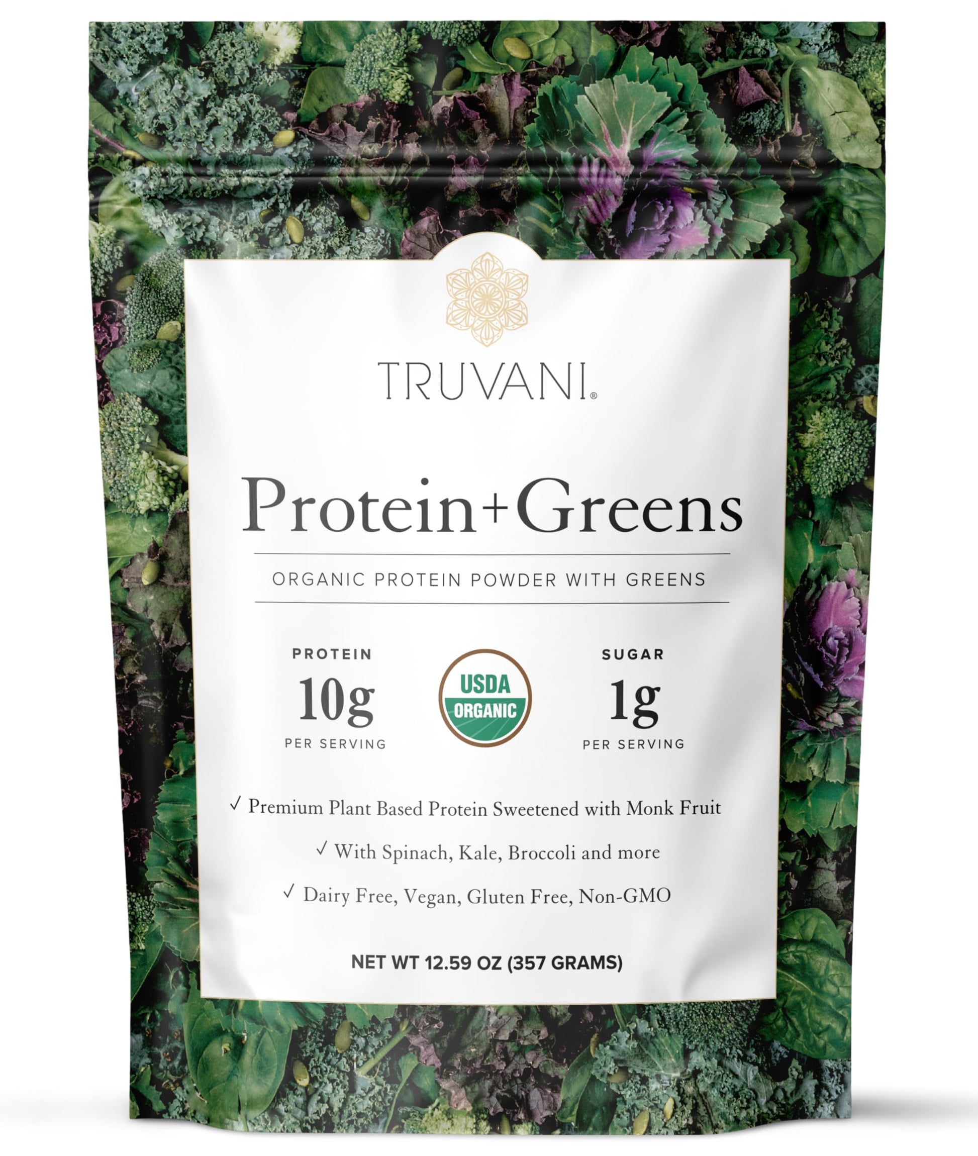 Truvani Protein + Greens Powder, 20 Servings