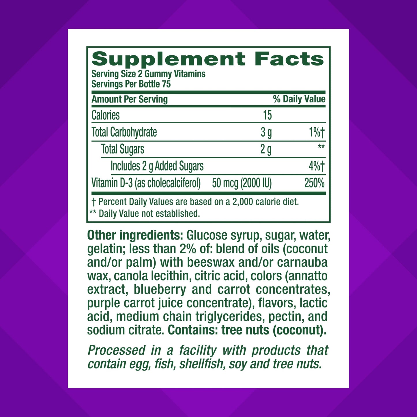 Vitafusion Vitamin D3 Gummies 300 Count