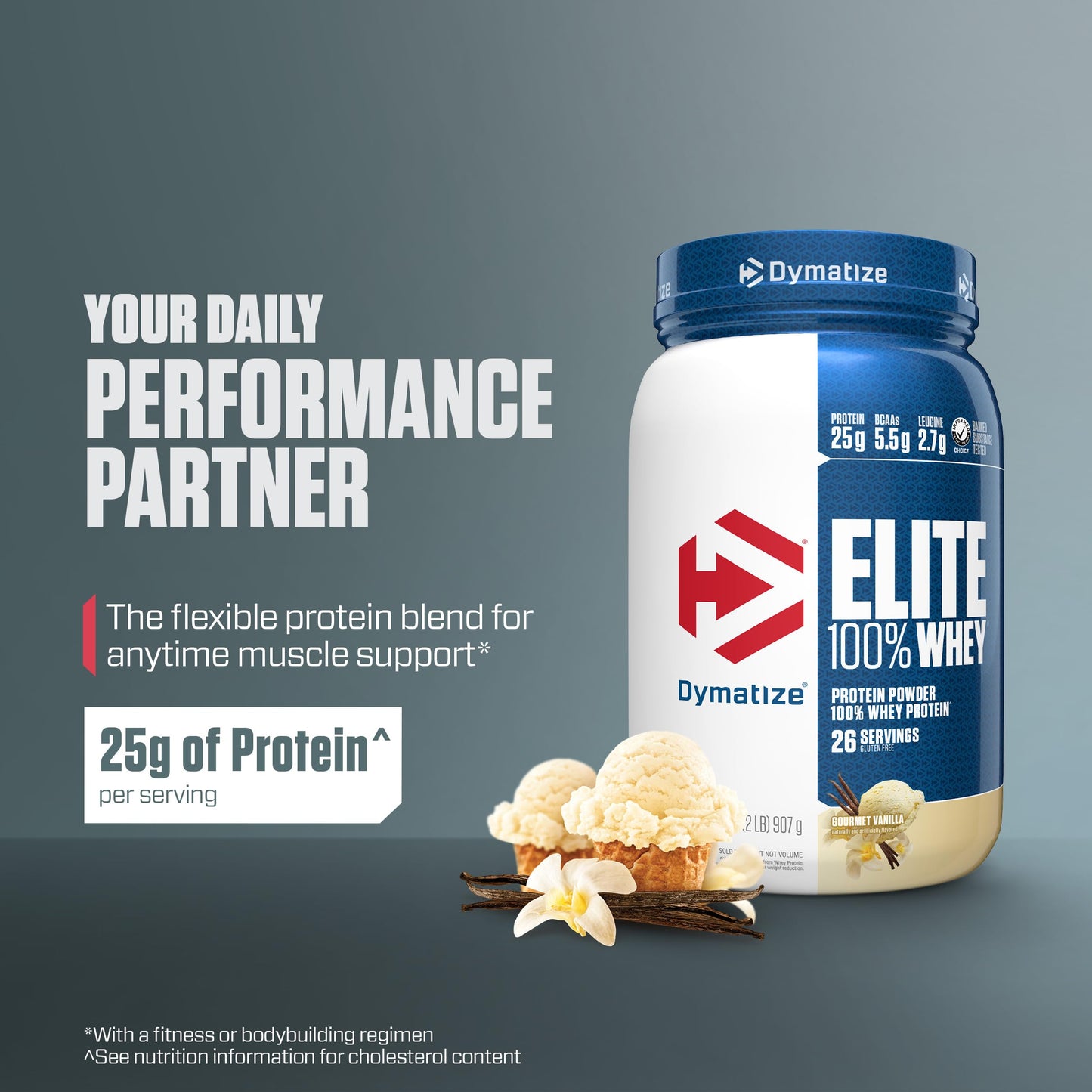 Dymatize Elite 100% Whey Protein Powder, 32 Oz